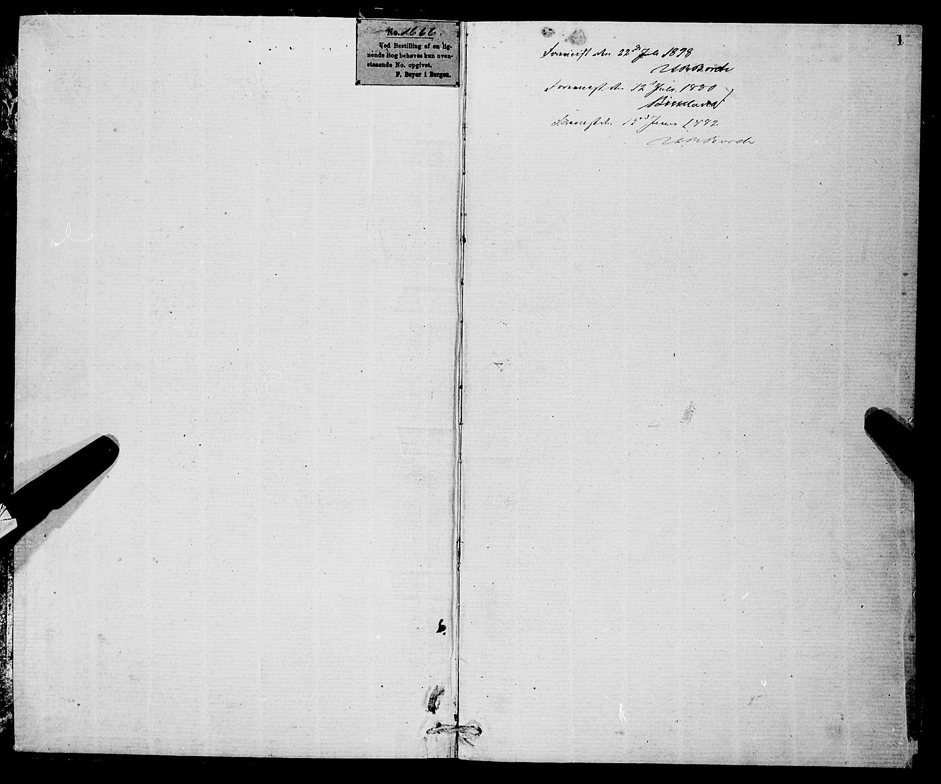 Stryn Sokneprestembete, AV/SAB-A-82501: Parish register (copy) no. C 2, 1877-1881, p. 1