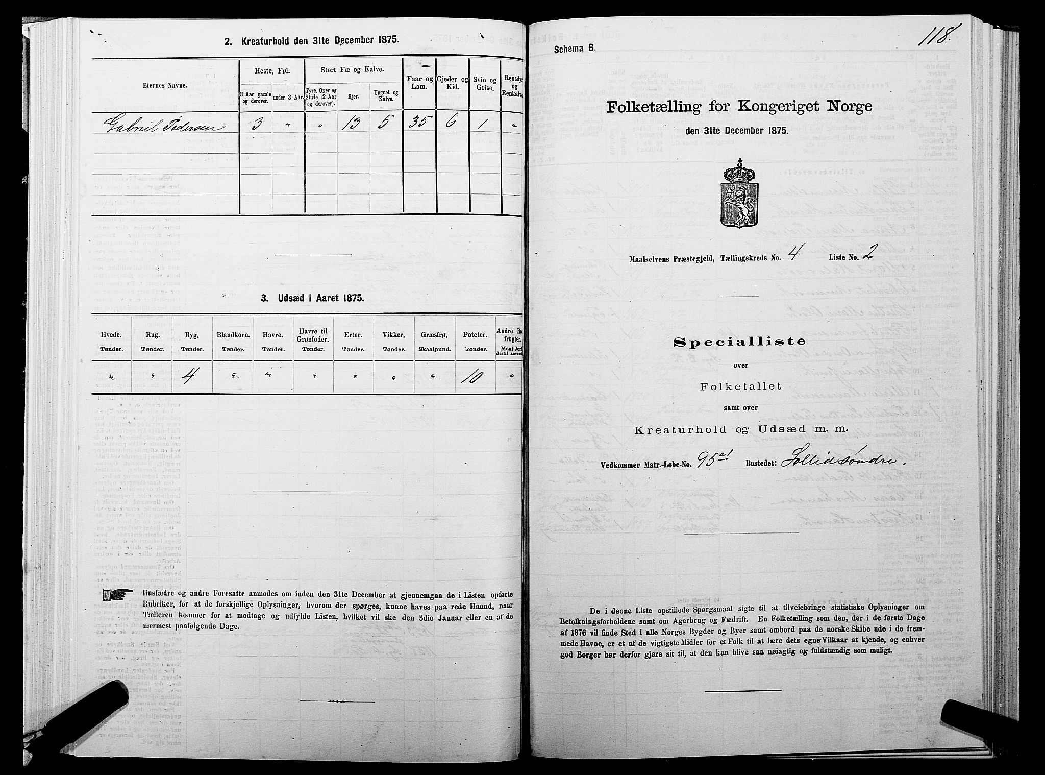 SATØ, 1875 census for 1924P Målselv, 1875, p. 2118