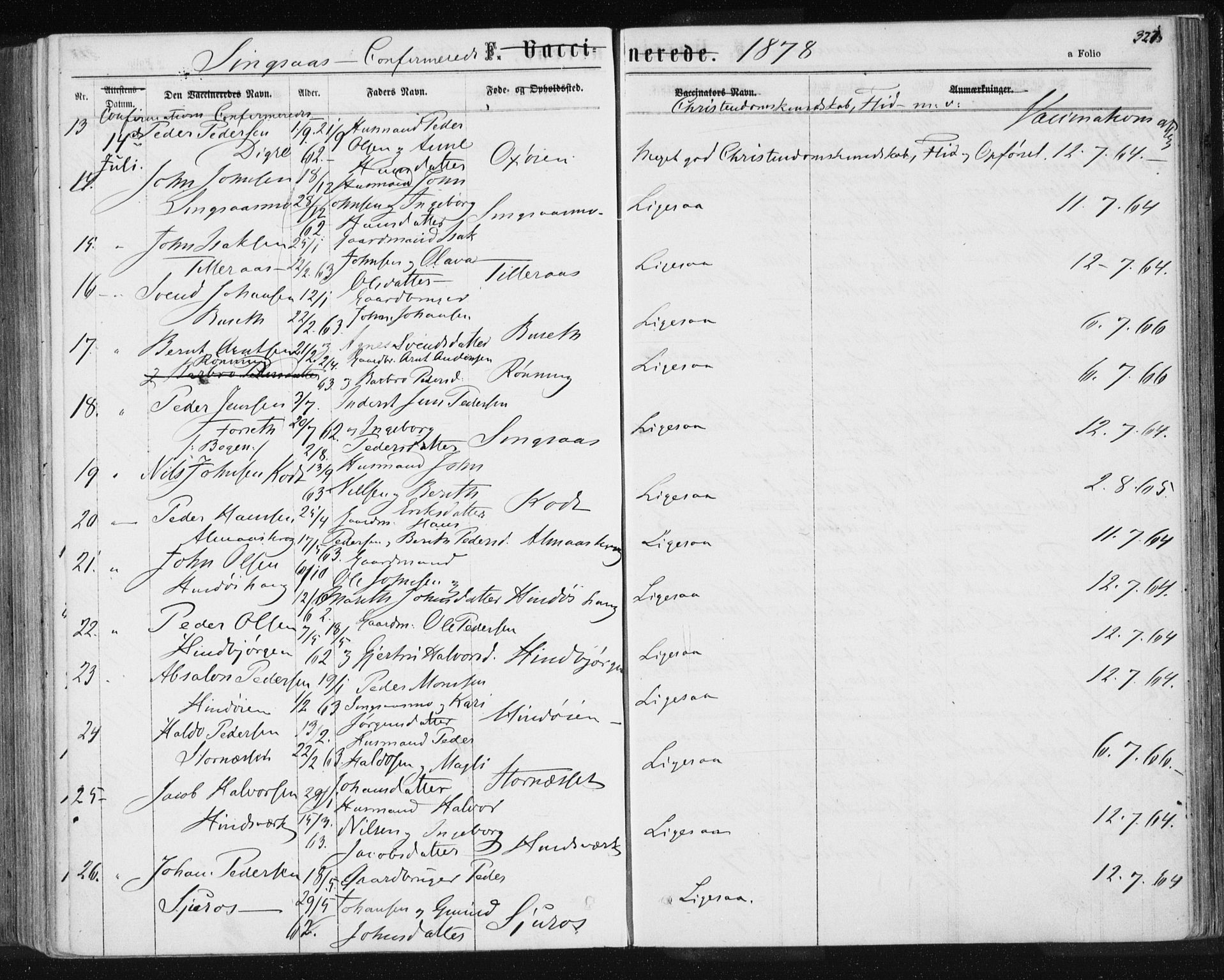 Ministerialprotokoller, klokkerbøker og fødselsregistre - Sør-Trøndelag, SAT/A-1456/685/L0970: Parish register (official) no. 685A08 /2, 1870-1878, p. 321