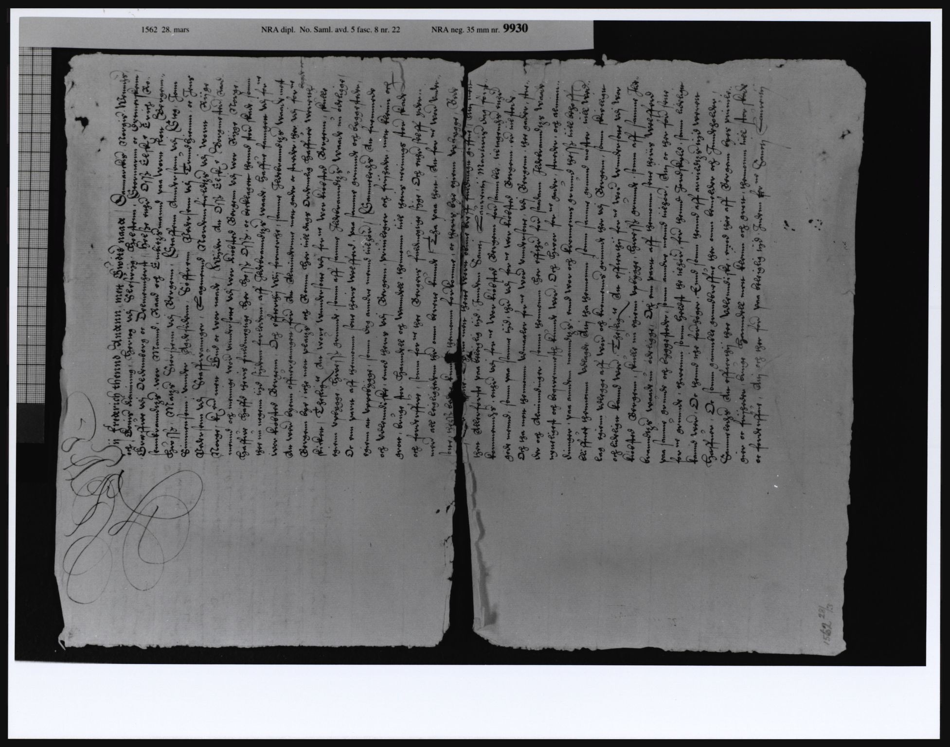 Riksarkivets diplomsamling, RA/EA-5965/F10, 1309-1569, p. 316