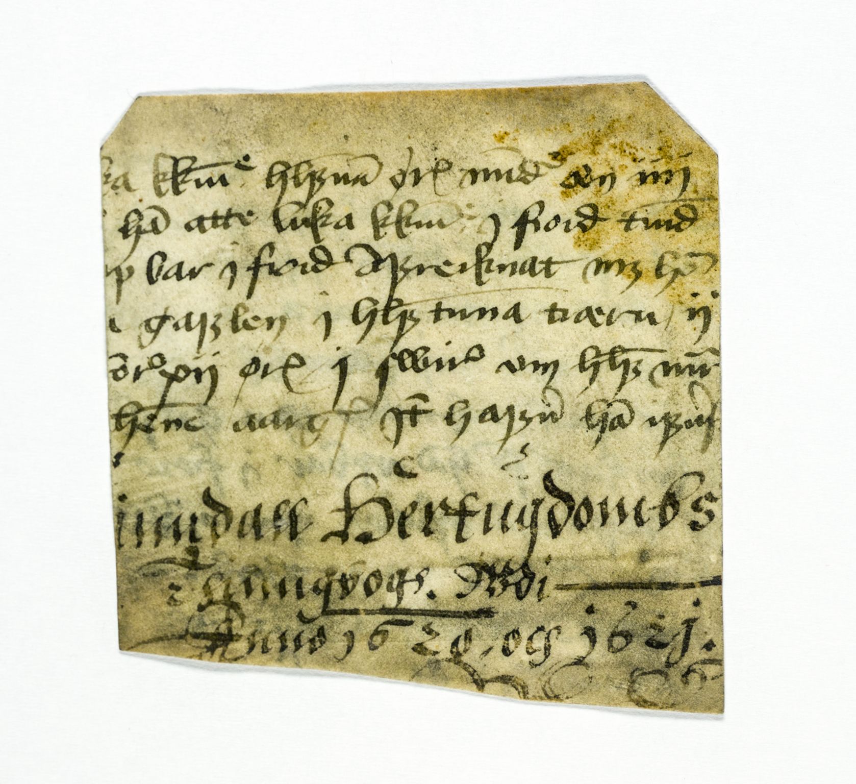 Riksarkivets diplomsamling, AV/RA-EA-5965/F26/L0004: Norrøne membranfragmenter bestand 31-50, 1100-1536, p. 204