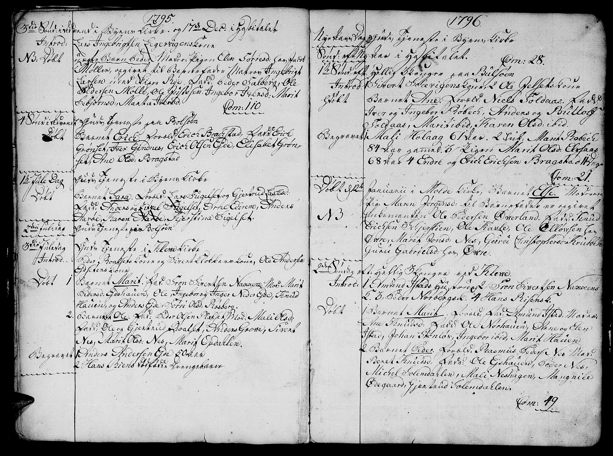 Ministerialprotokoller, klokkerbøker og fødselsregistre - Møre og Romsdal, SAT/A-1454/555/L0649: Parish register (official) no. 555A02 /1, 1795-1821, p. 7