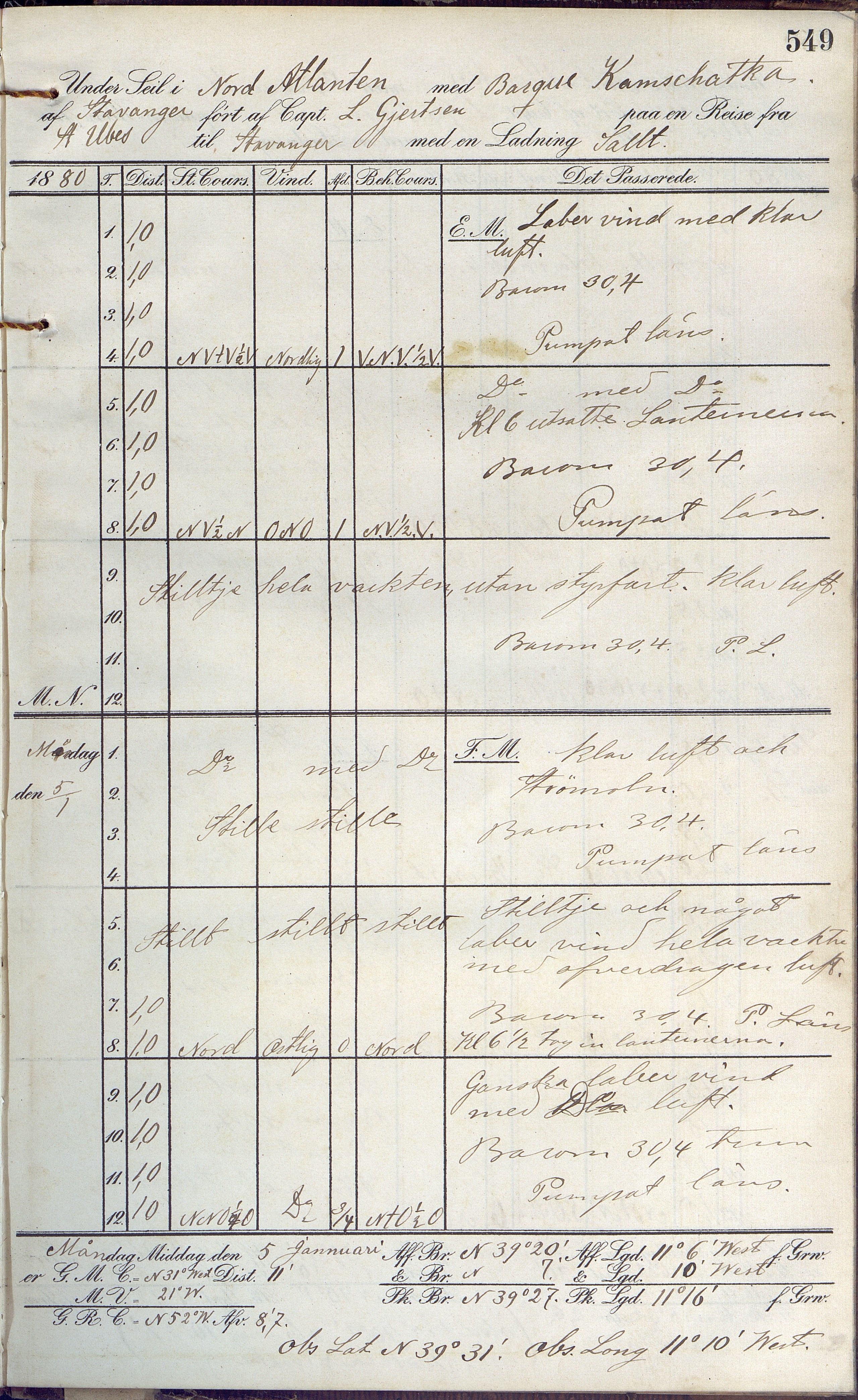 Fartøysarkivet, AAKS/PA-1934/F/L0189: Kamschatka (bark), 1877-1879, p. 549