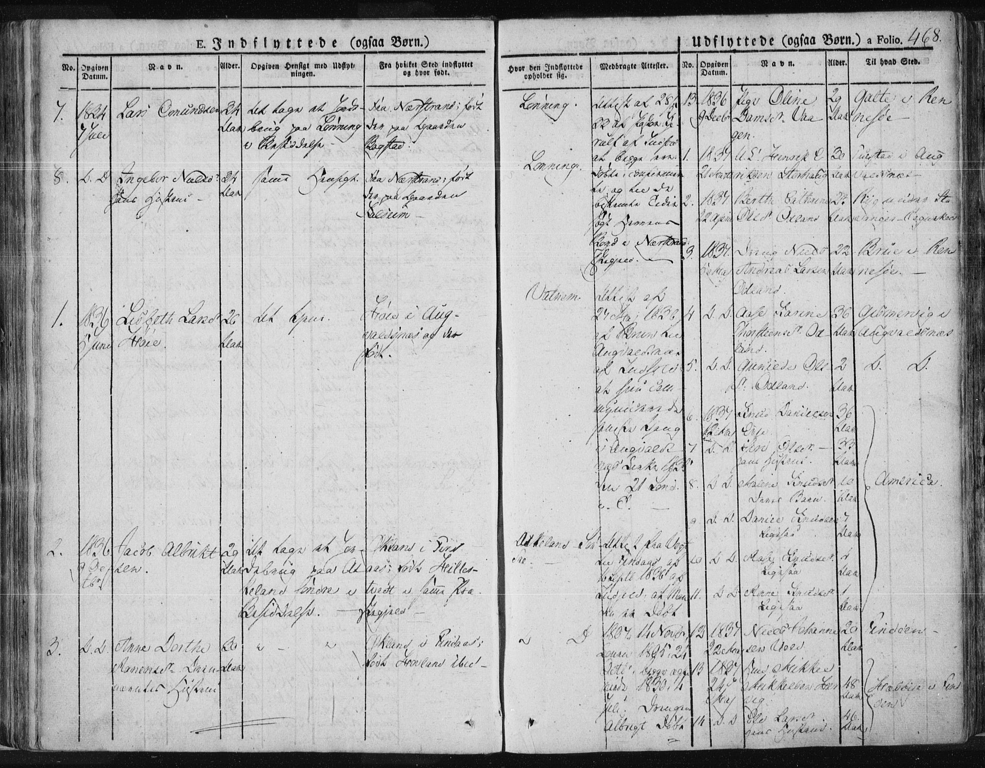 Tysvær sokneprestkontor, SAST/A -101864/H/Ha/Haa/L0001: Parish register (official) no. A 1.2, 1831-1856, p. 468