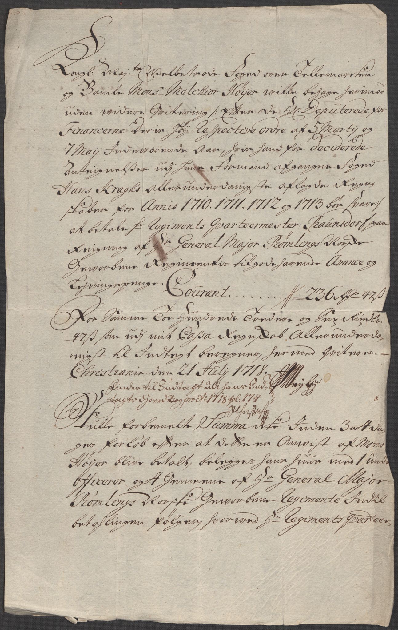 Rentekammeret inntil 1814, Reviderte regnskaper, Fogderegnskap, RA/EA-4092/R36/L2125: Fogderegnskap Øvre og Nedre Telemark og Bamble, 1713, p. 563
