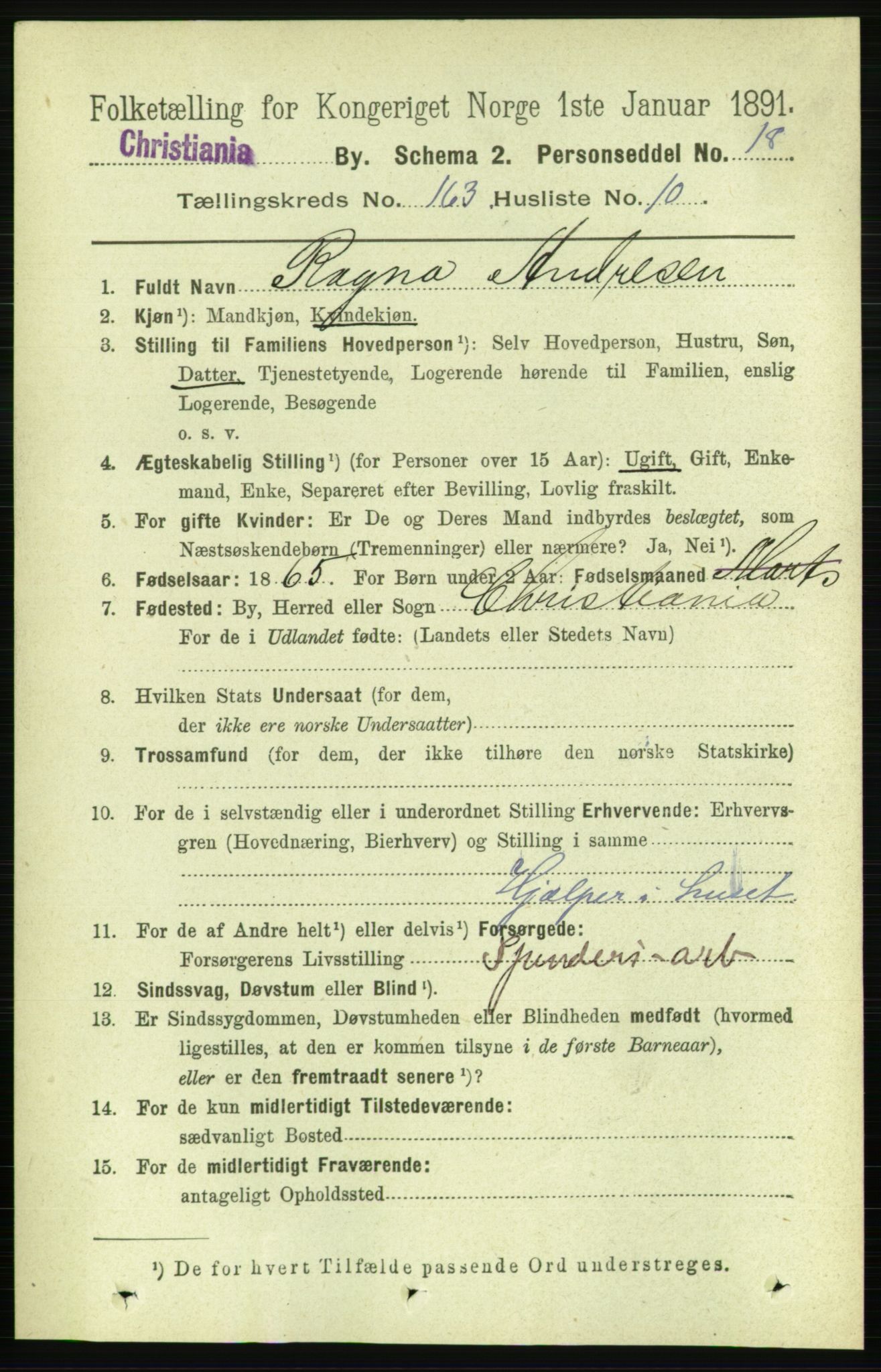 RA, 1891 census for 0301 Kristiania, 1891, p. 93792