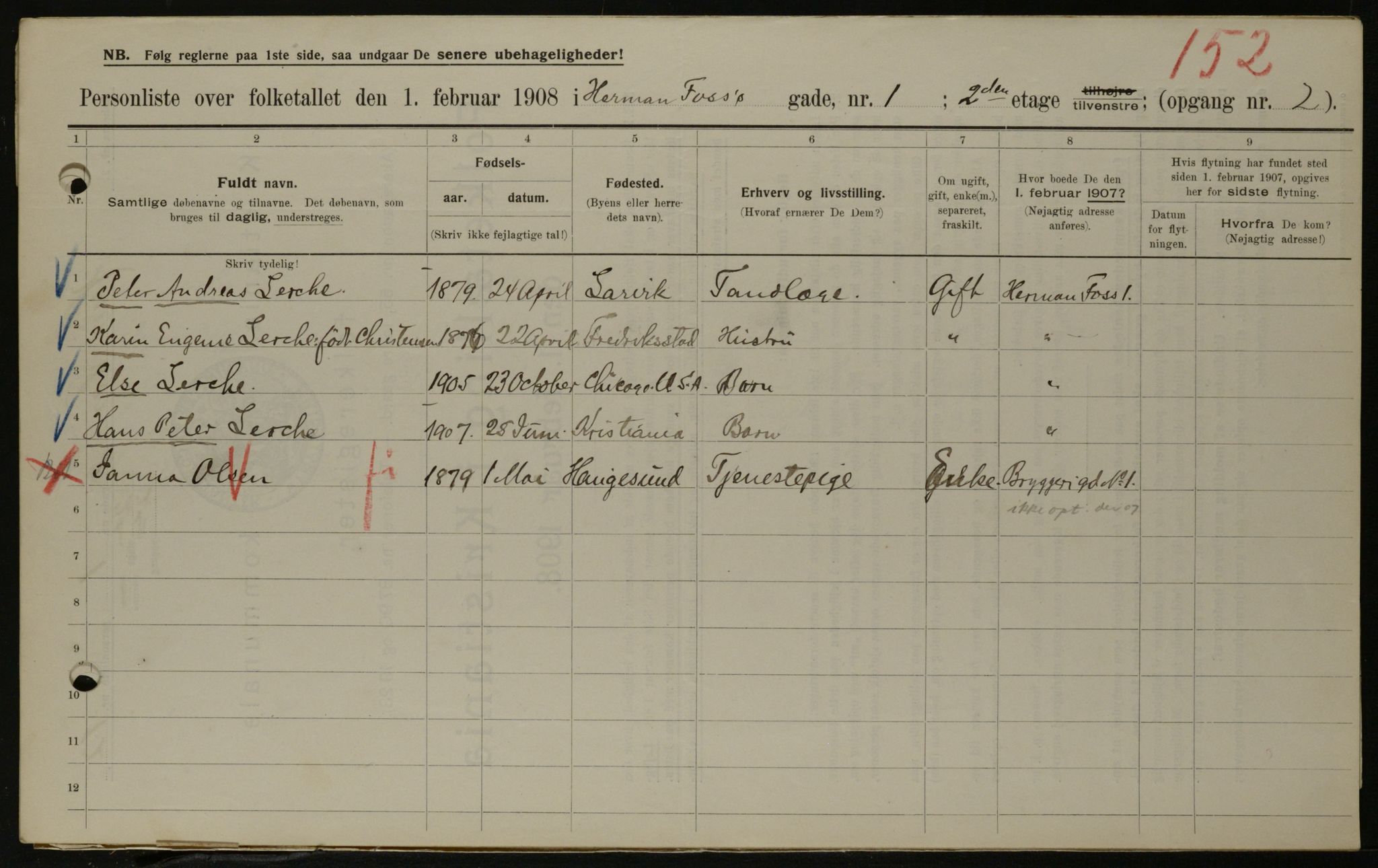 OBA, Municipal Census 1908 for Kristiania, 1908, p. 34703