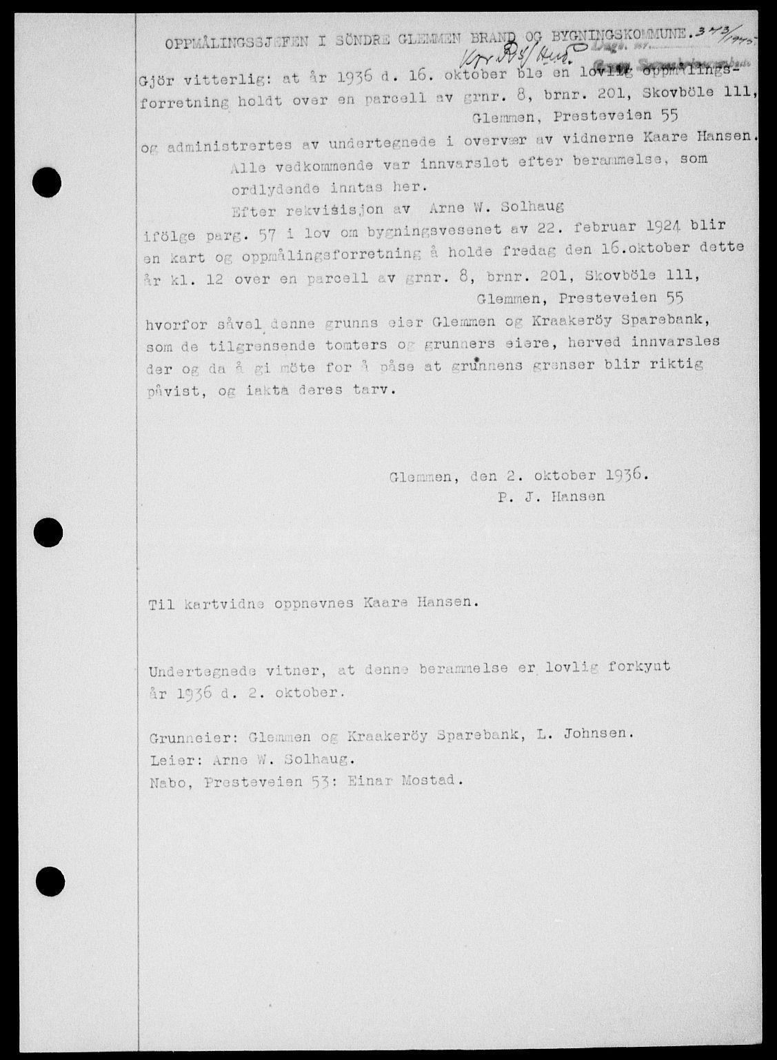 Onsøy sorenskriveri, SAO/A-10474/G/Ga/Gab/L0014: Mortgage book no. II A-14, 1944-1945, Diary no: : 341/1945