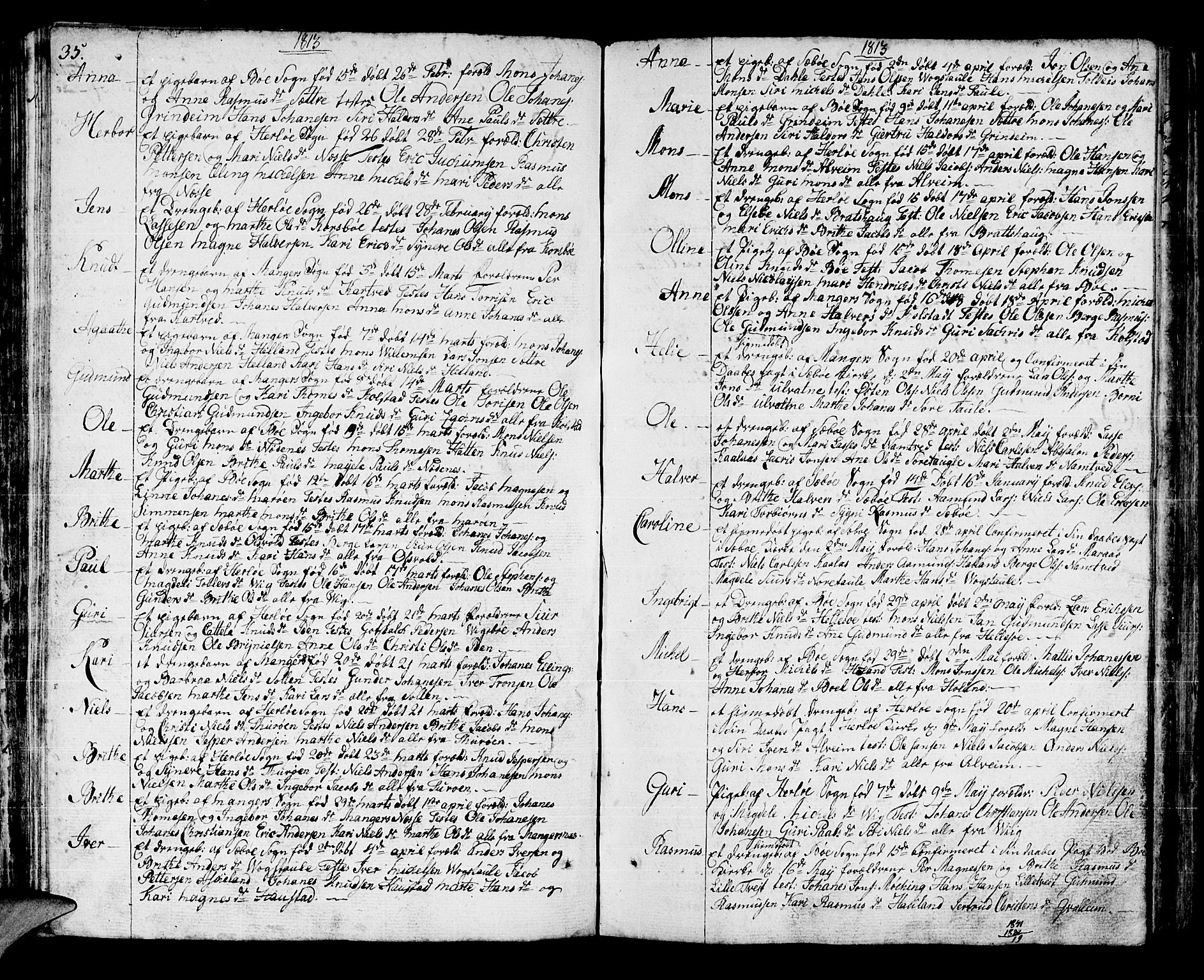 Manger sokneprestembete, AV/SAB-A-76801/H/Haa: Parish register (official) no. A 2, 1792-1815, p. 131