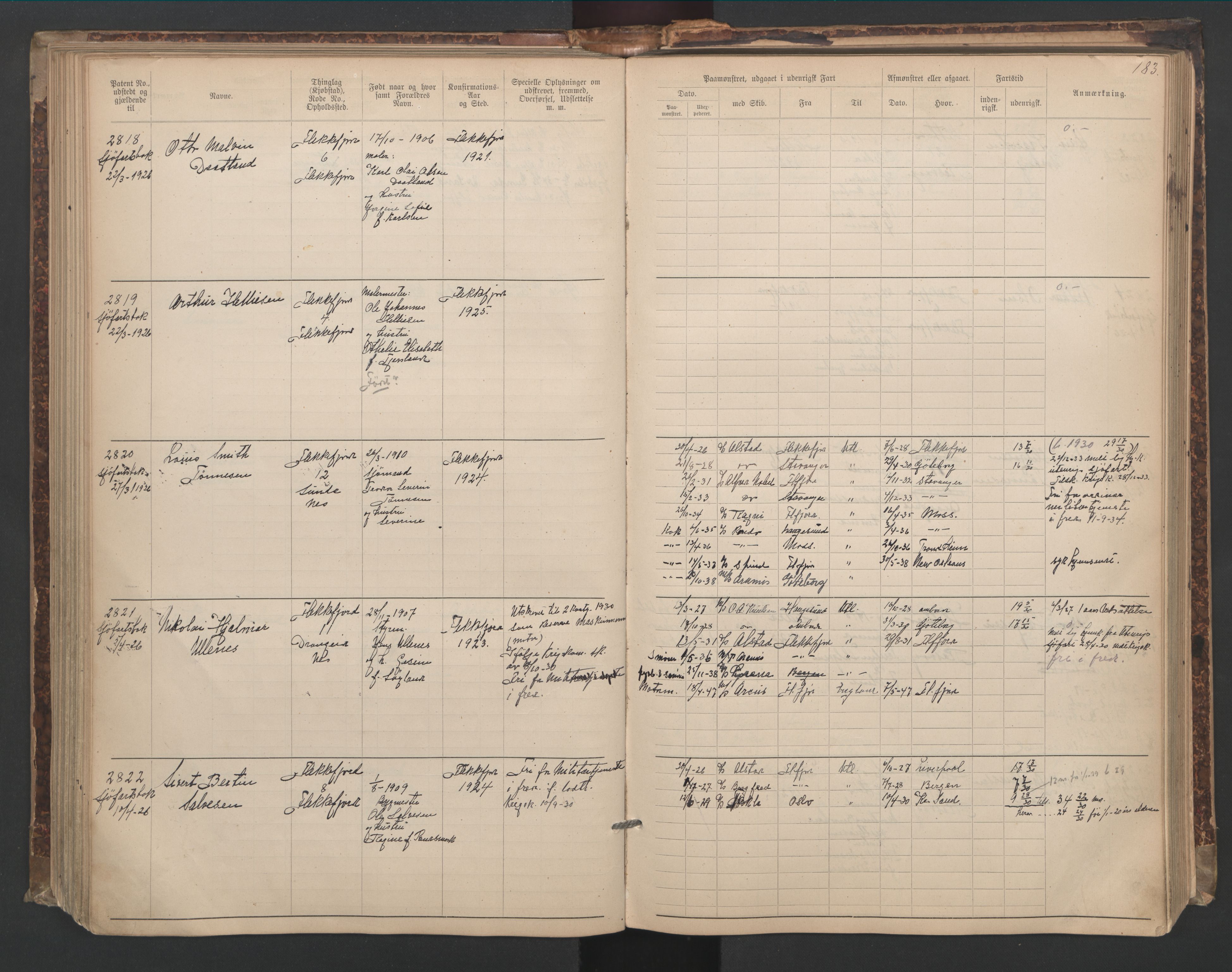 Flekkefjord mønstringskrets, AV/SAK-2031-0018/F/Fa/L0006: Annotasjonsrulle nr 1916-2964 med register, Æ-3, 1891-1948, p. 214