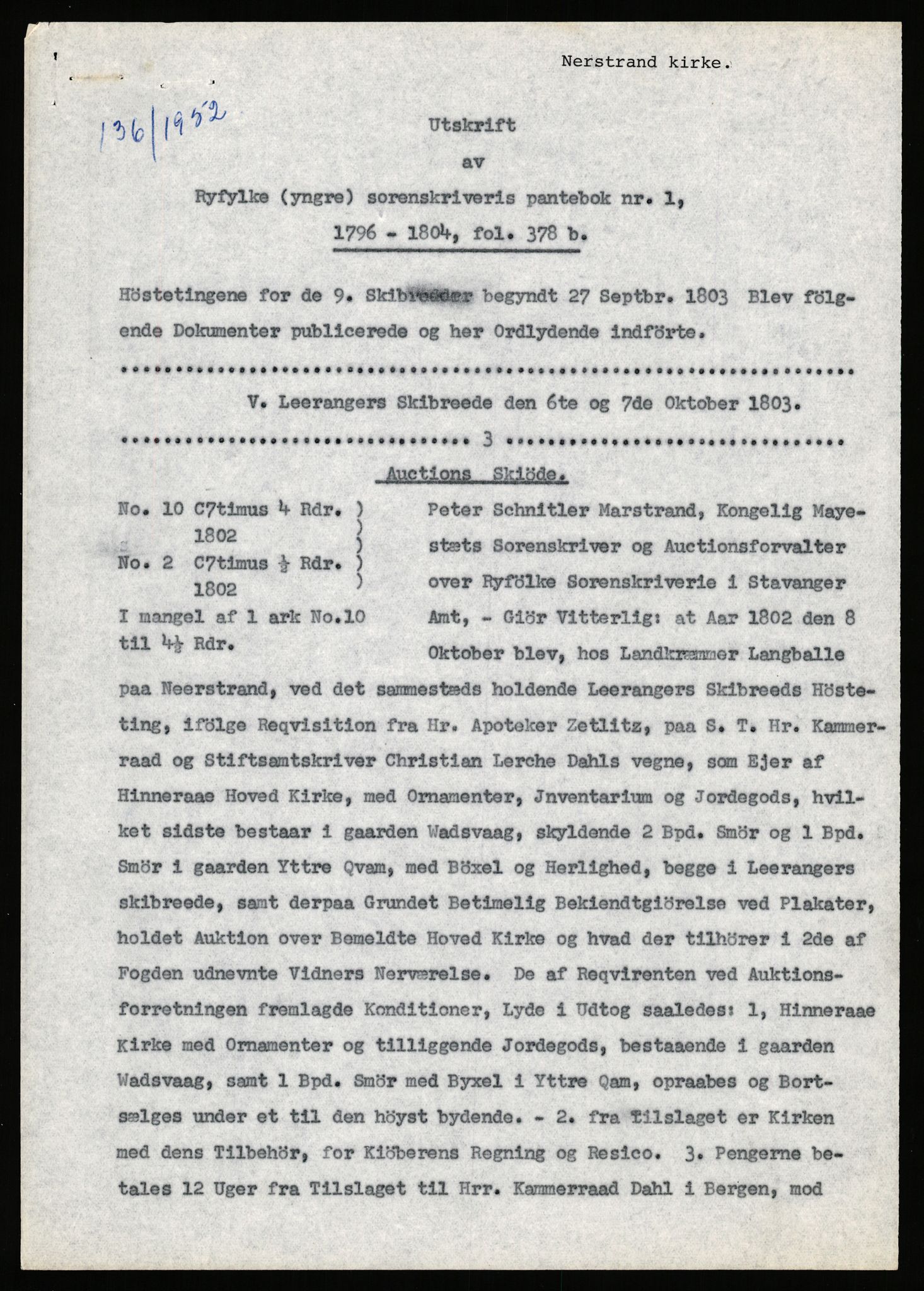 Statsarkivet i Stavanger, SAST/A-101971/03/Y/Yj/L0061: Avskrifter sortert etter gårdsnavn: Møgedal - Nes, 1750-1930, p. 445
