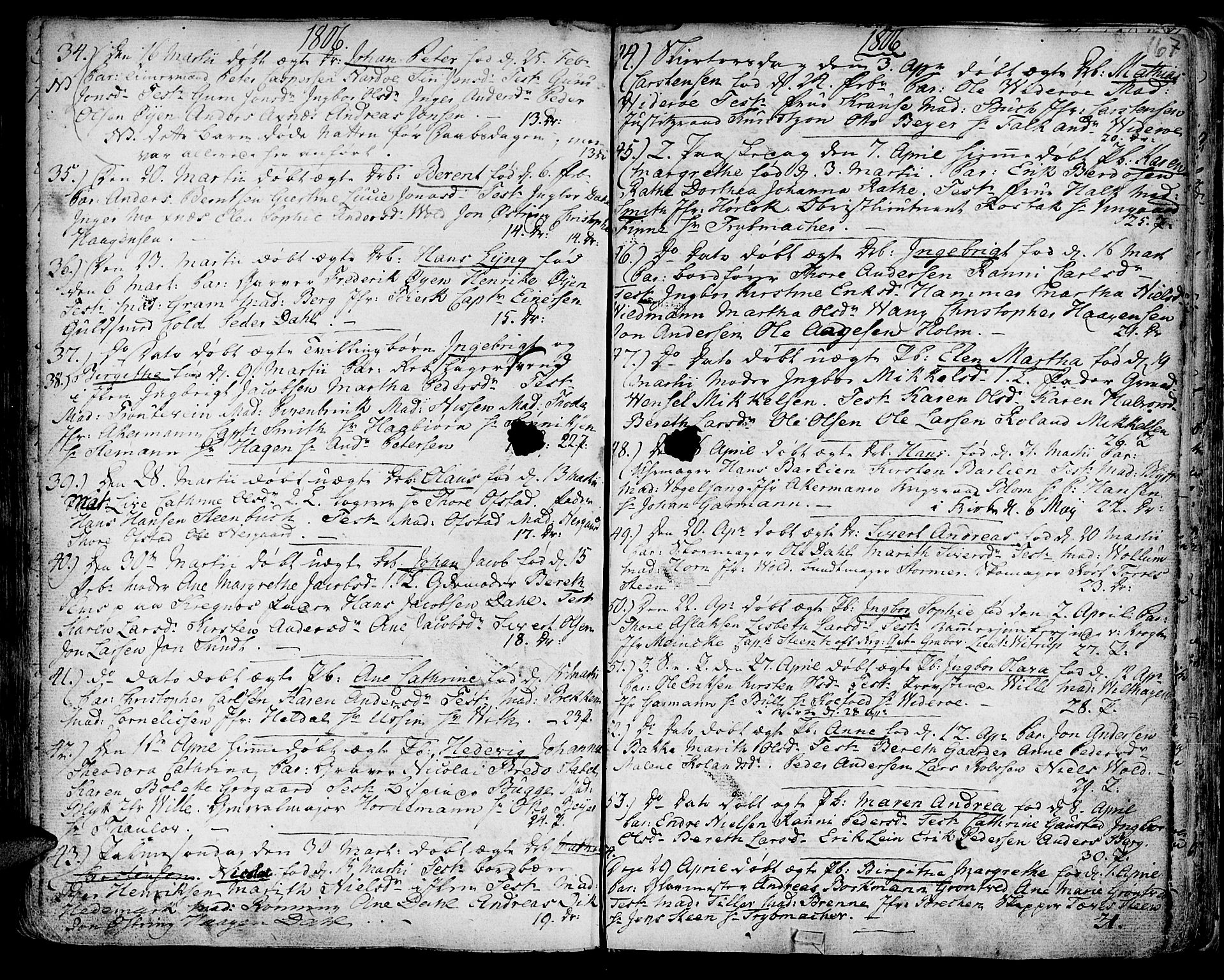 Ministerialprotokoller, klokkerbøker og fødselsregistre - Sør-Trøndelag, SAT/A-1456/601/L0039: Parish register (official) no. 601A07, 1770-1819, p. 167