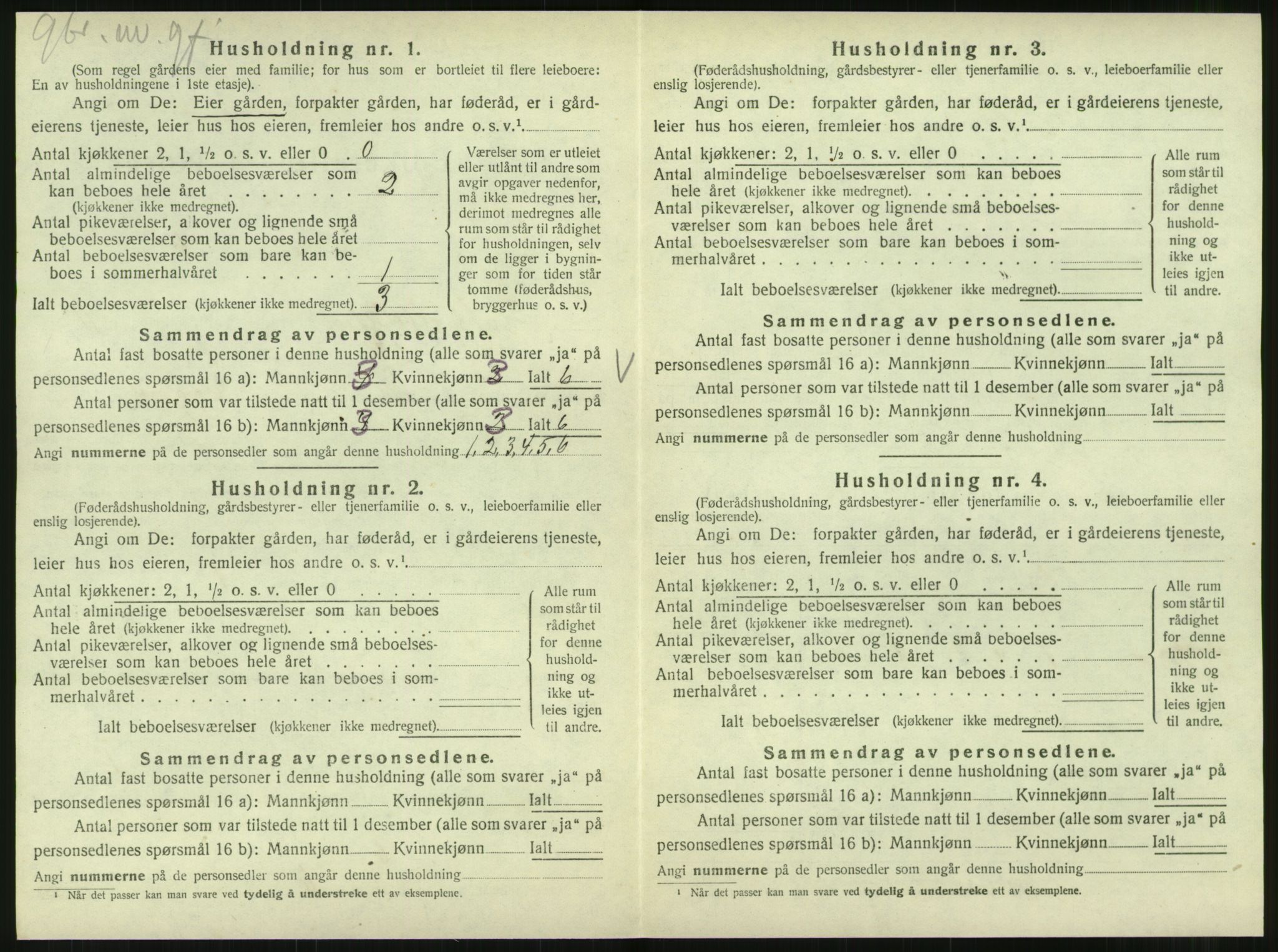 SAT, 1920 census for Hattfjelldal, 1920, p. 349