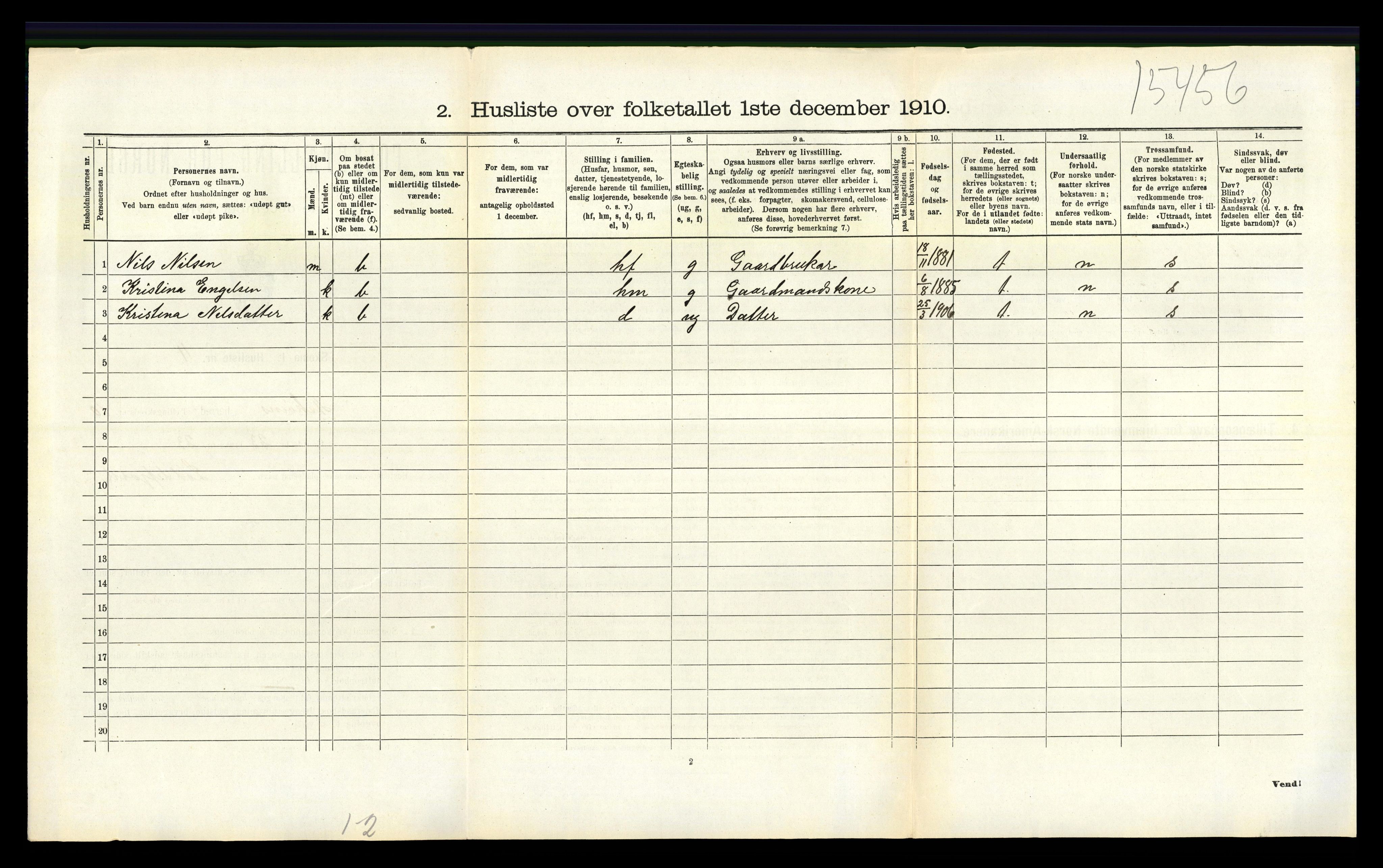 RA, 1910 census for Askøy, 1910, p. 1619