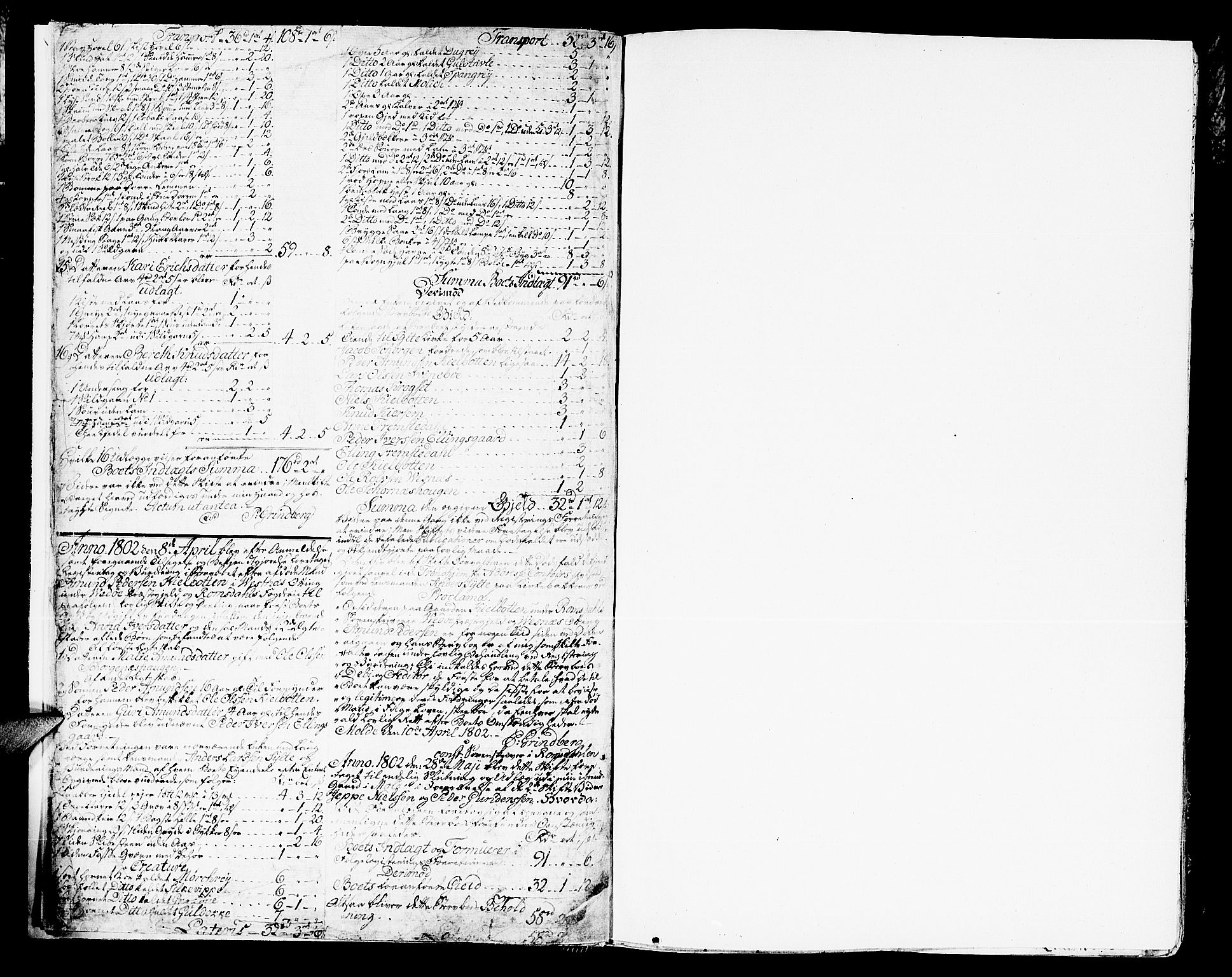 Romsdal sorenskriveri, AV/SAT-A-4149/1/3/3A/L0013: Skifteprotokoll, 1802-1812