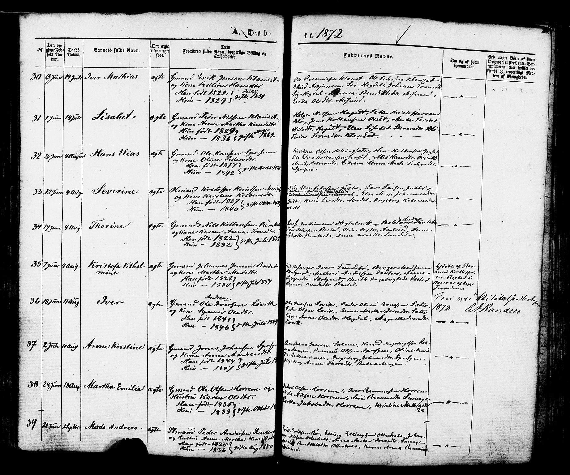 Ministerialprotokoller, klokkerbøker og fødselsregistre - Møre og Romsdal, AV/SAT-A-1454/560/L0719: Parish register (official) no. 560A03, 1845-1872, p. 118