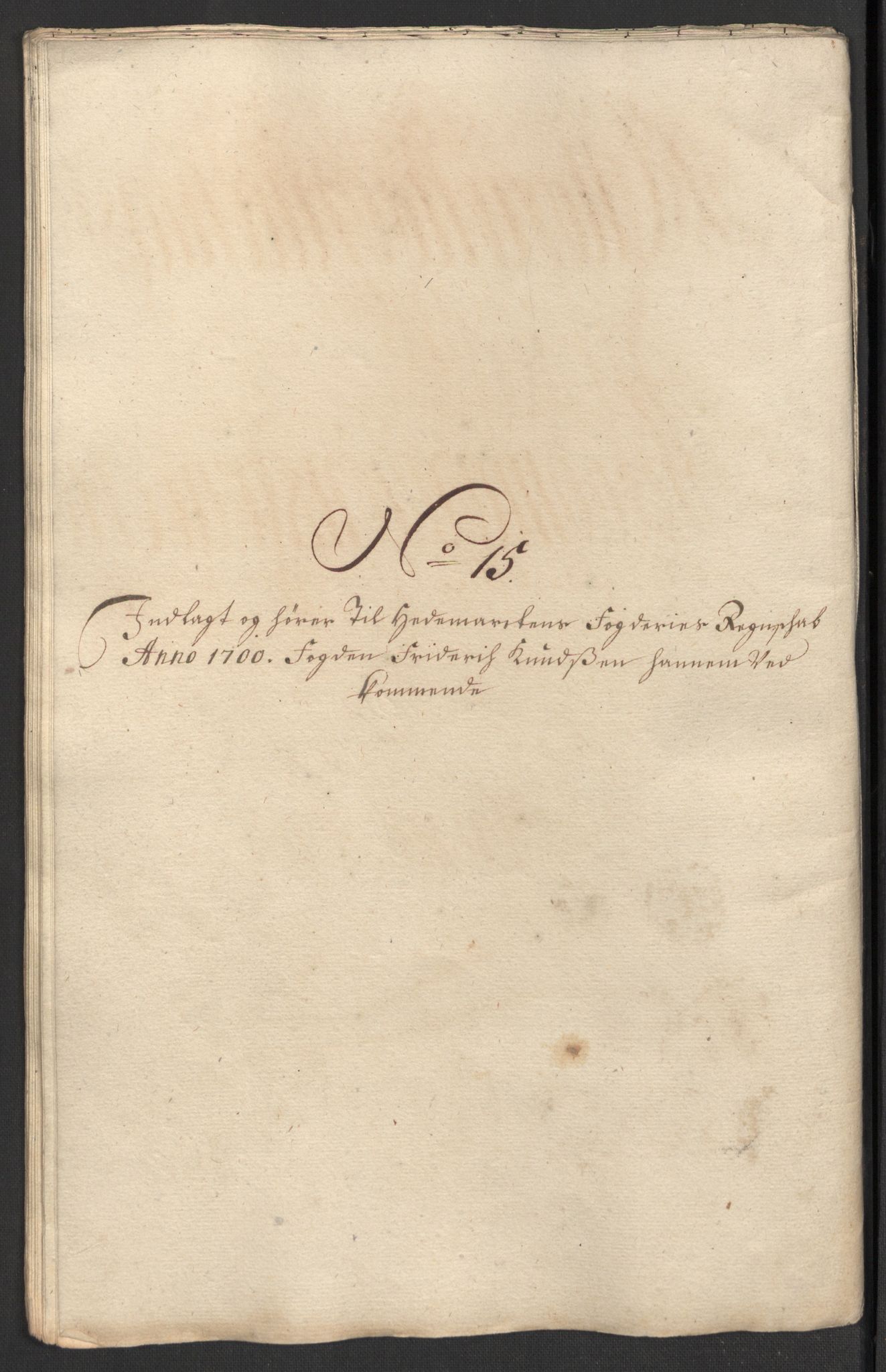 Rentekammeret inntil 1814, Reviderte regnskaper, Fogderegnskap, AV/RA-EA-4092/R16/L1039: Fogderegnskap Hedmark, 1700, p. 182