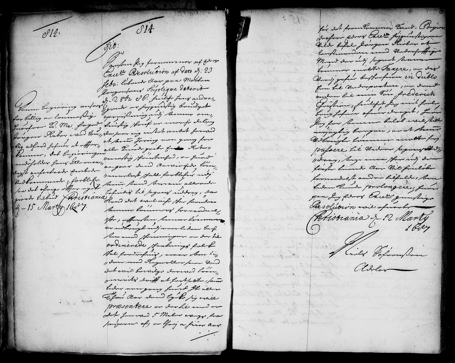 Stattholderembetet 1572-1771, AV/RA-EA-2870/Ae/L0004: Supplikasjons- og resolusjonsprotokoll, 1687, p. 7b-8a