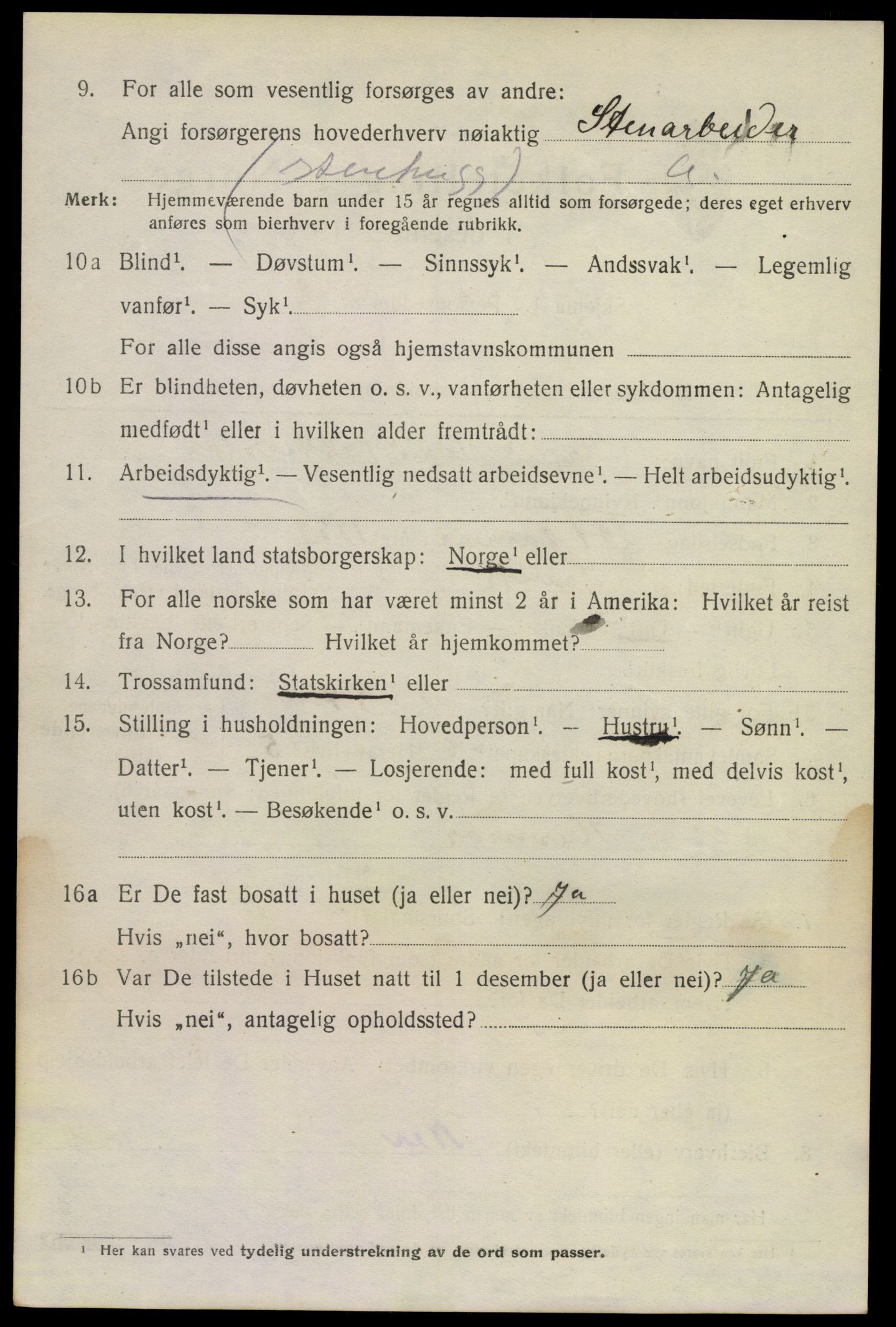 SAKO, 1920 census for Larvik, 1920, p. 19727