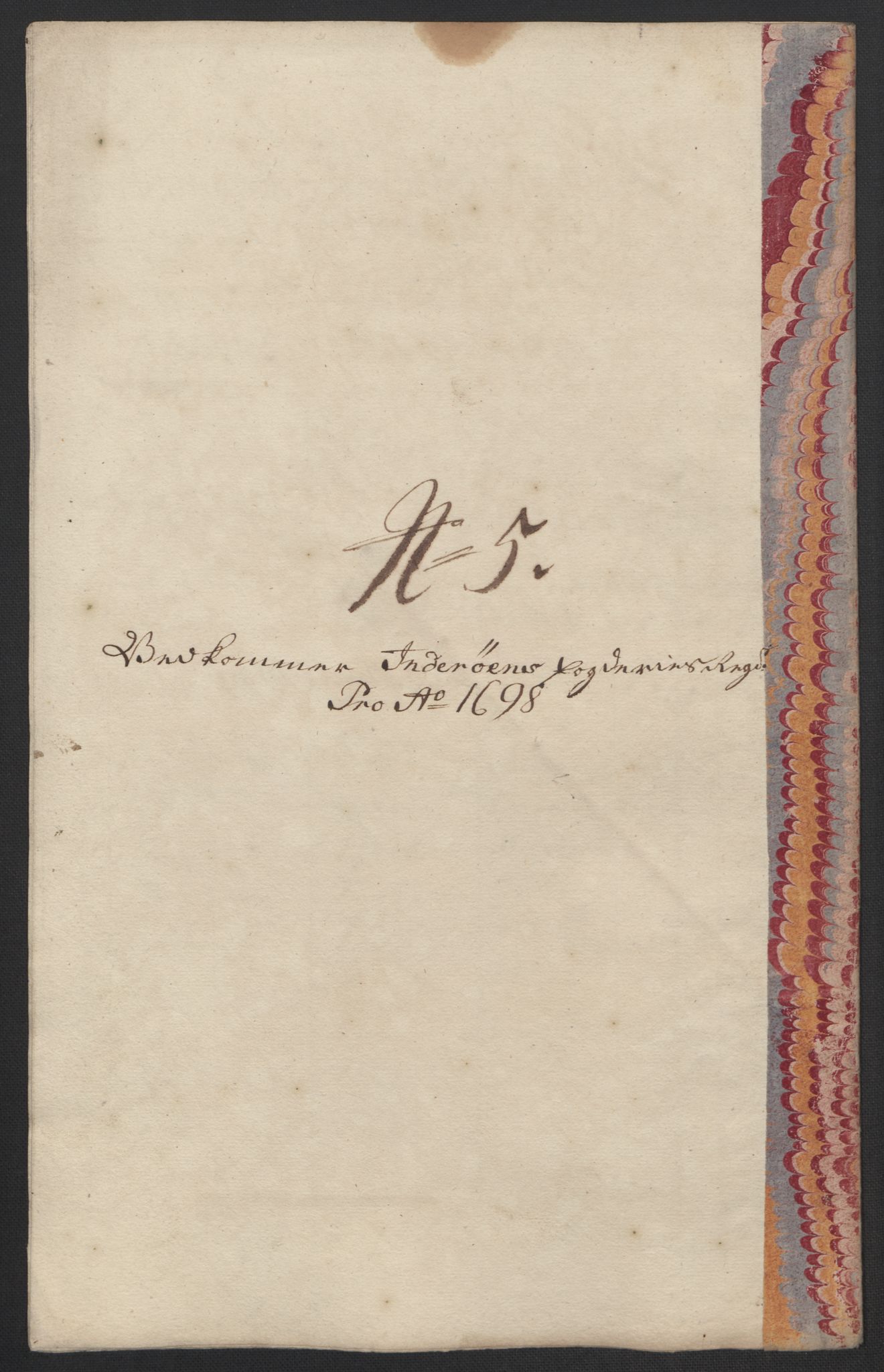 Rentekammeret inntil 1814, Reviderte regnskaper, Fogderegnskap, RA/EA-4092/R63/L4310: Fogderegnskap Inderøy, 1698-1699, p. 140