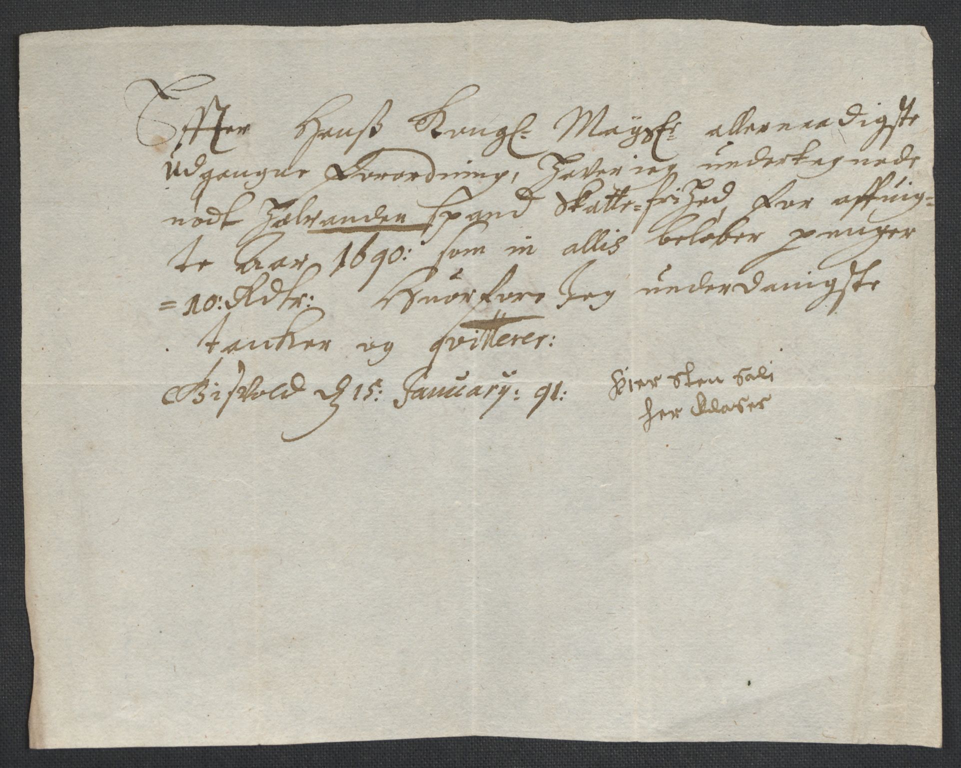 Rentekammeret inntil 1814, Reviderte regnskaper, Fogderegnskap, AV/RA-EA-4092/R58/L3936: Fogderegnskap Orkdal, 1689-1690, p. 443