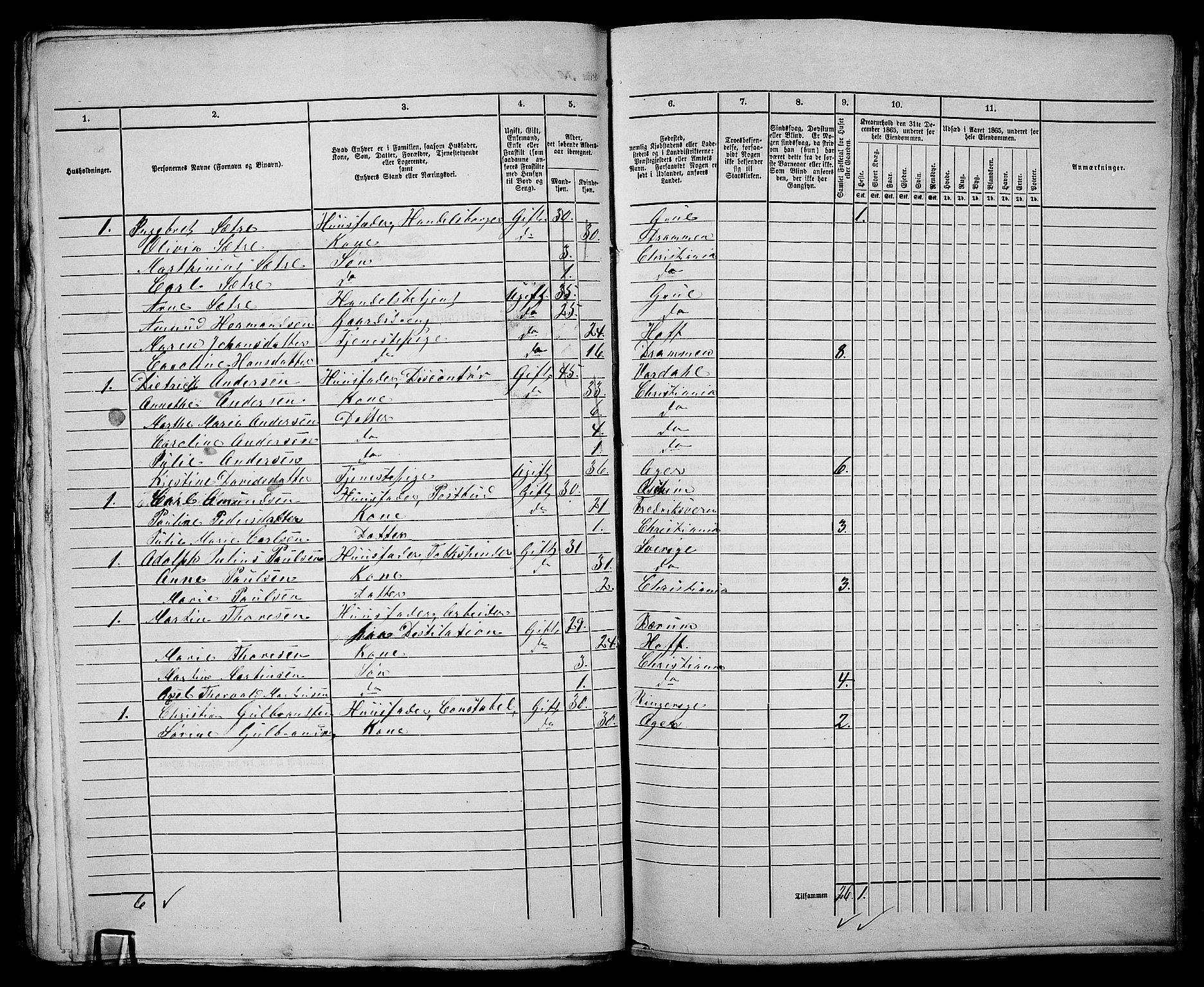 RA, 1865 census for Kristiania, 1865, p. 3452