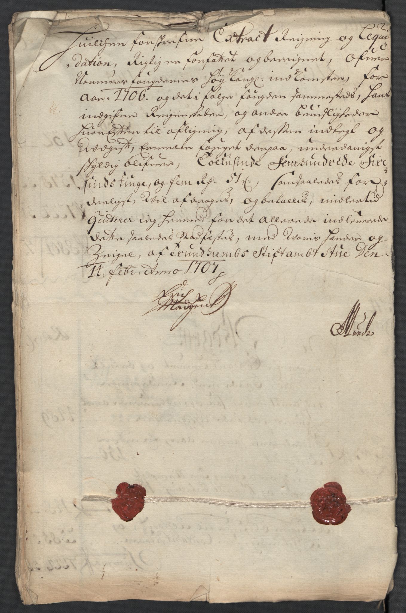 Rentekammeret inntil 1814, Reviderte regnskaper, Fogderegnskap, AV/RA-EA-4092/R56/L3742: Fogderegnskap Nordmøre, 1706-1707, p. 23