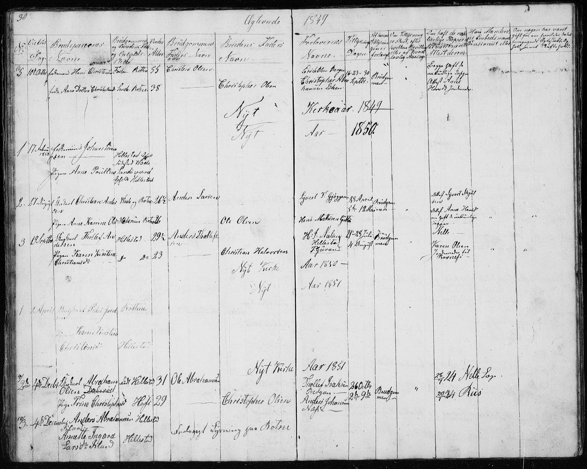 Botne kirkebøker, AV/SAKO-A-340/G/Gb/L0001: Parish register (copy) no. II 1, 1848-1860, p. 30