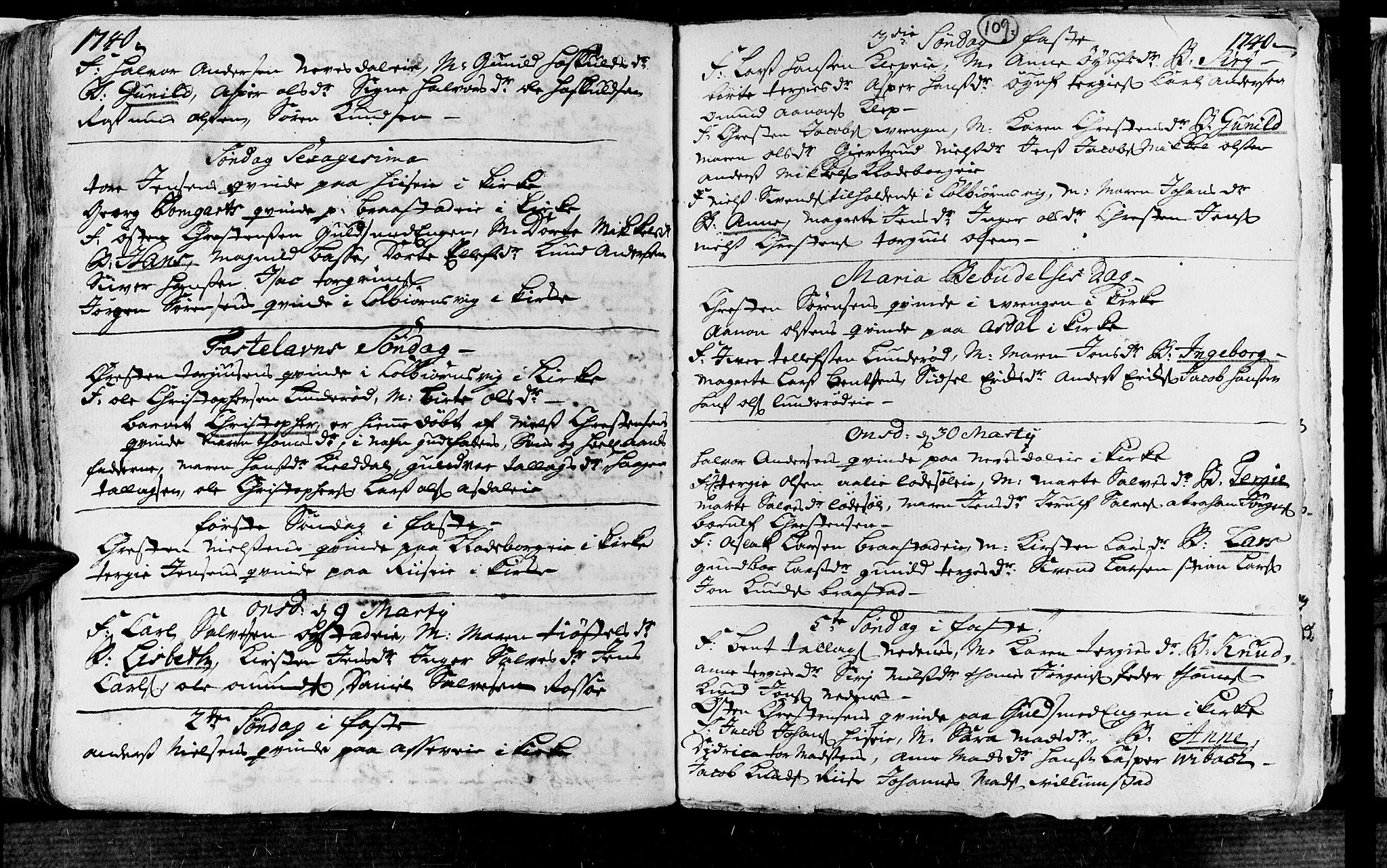 Øyestad sokneprestkontor, AV/SAK-1111-0049/F/Fa/L0004: Parish register (official) no. A 4, 1730-1750, p. 110