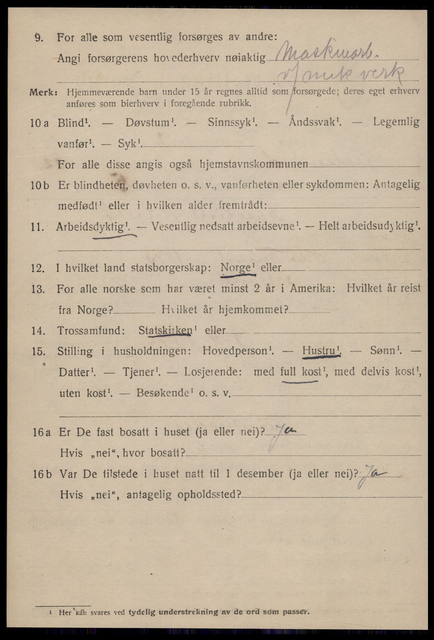 SAT, 1920 census for Ålesund, 1920, p. 42005