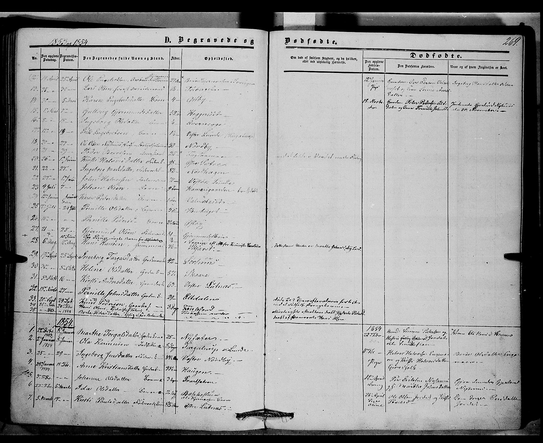 Trysil prestekontor, SAH/PREST-046/H/Ha/Haa/L0005: Parish register (official) no. 5, 1851-1865, p. 269