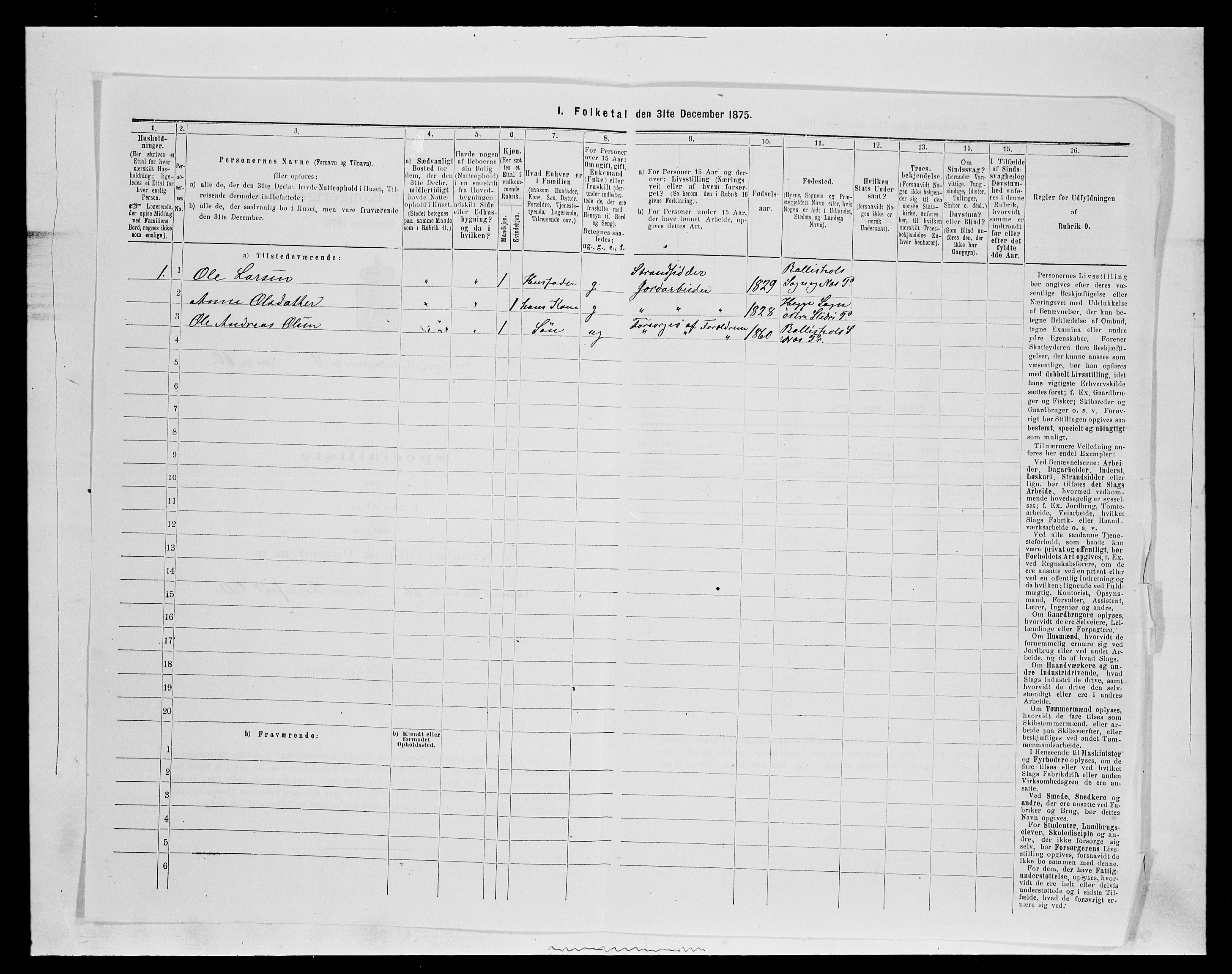 SAH, 1875 census for 0411P Nes, 1875, p. 786