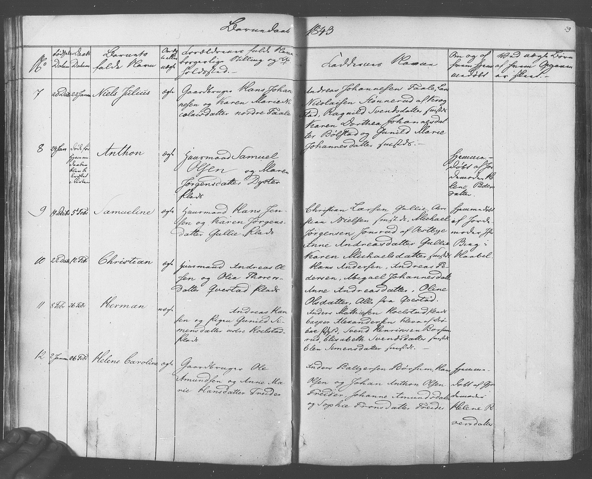 Ås prestekontor Kirkebøker, SAO/A-10894/F/Fa/L0006: Parish register (official) no. I 6, 1841-1853, p. 38-39