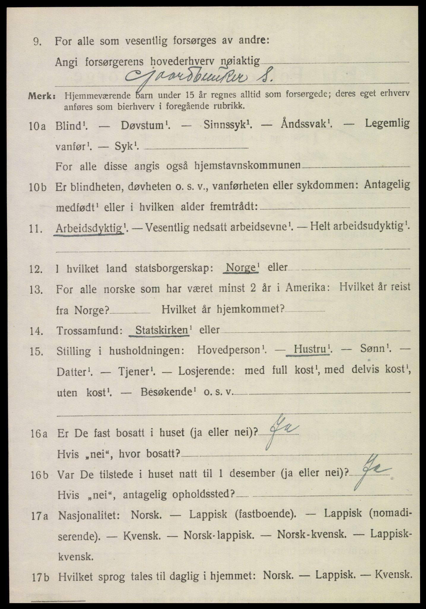 SAT, 1920 census for Røra, 1920, p. 1506