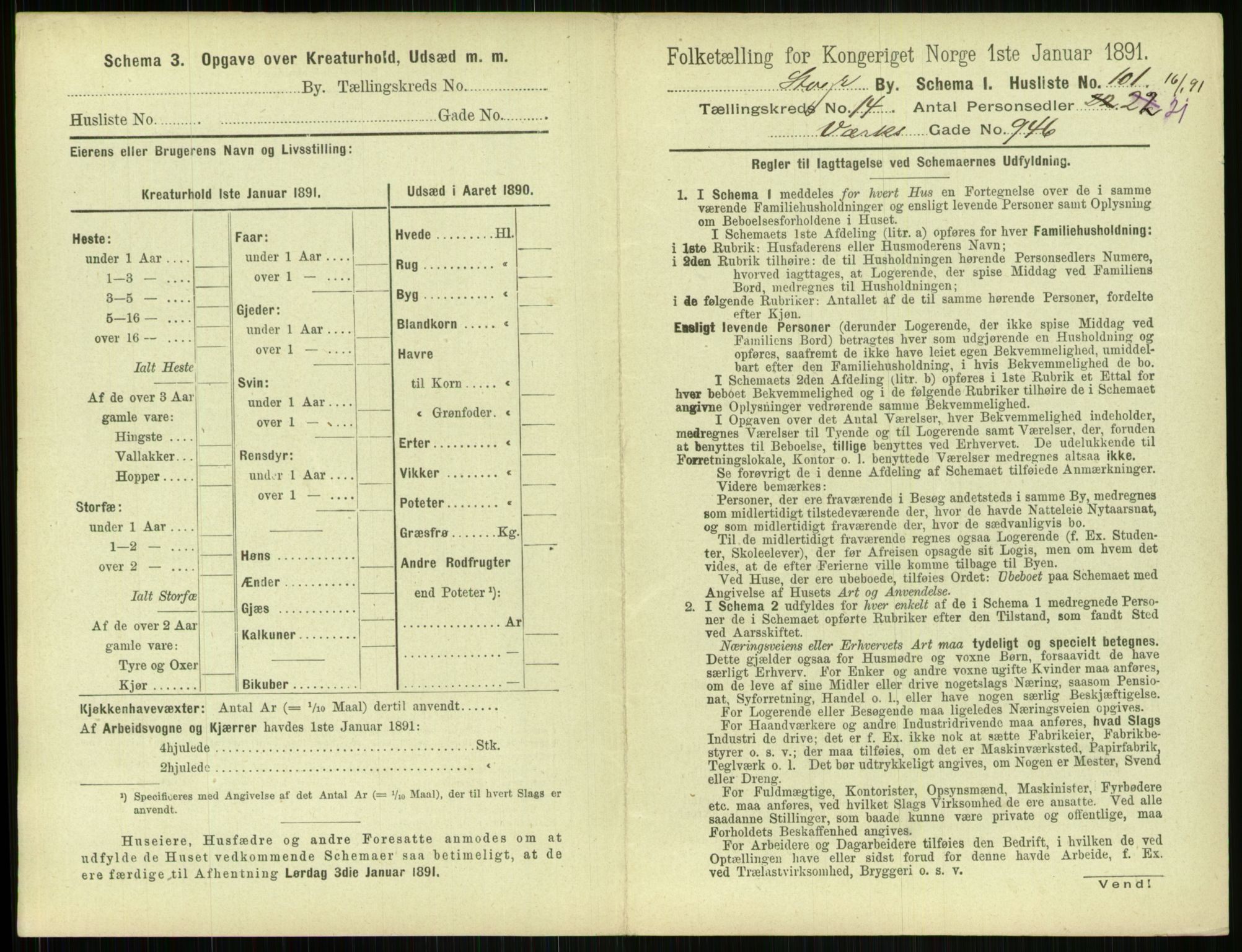 RA, 1891 census for 1103 Stavanger, 1891, p. 2775