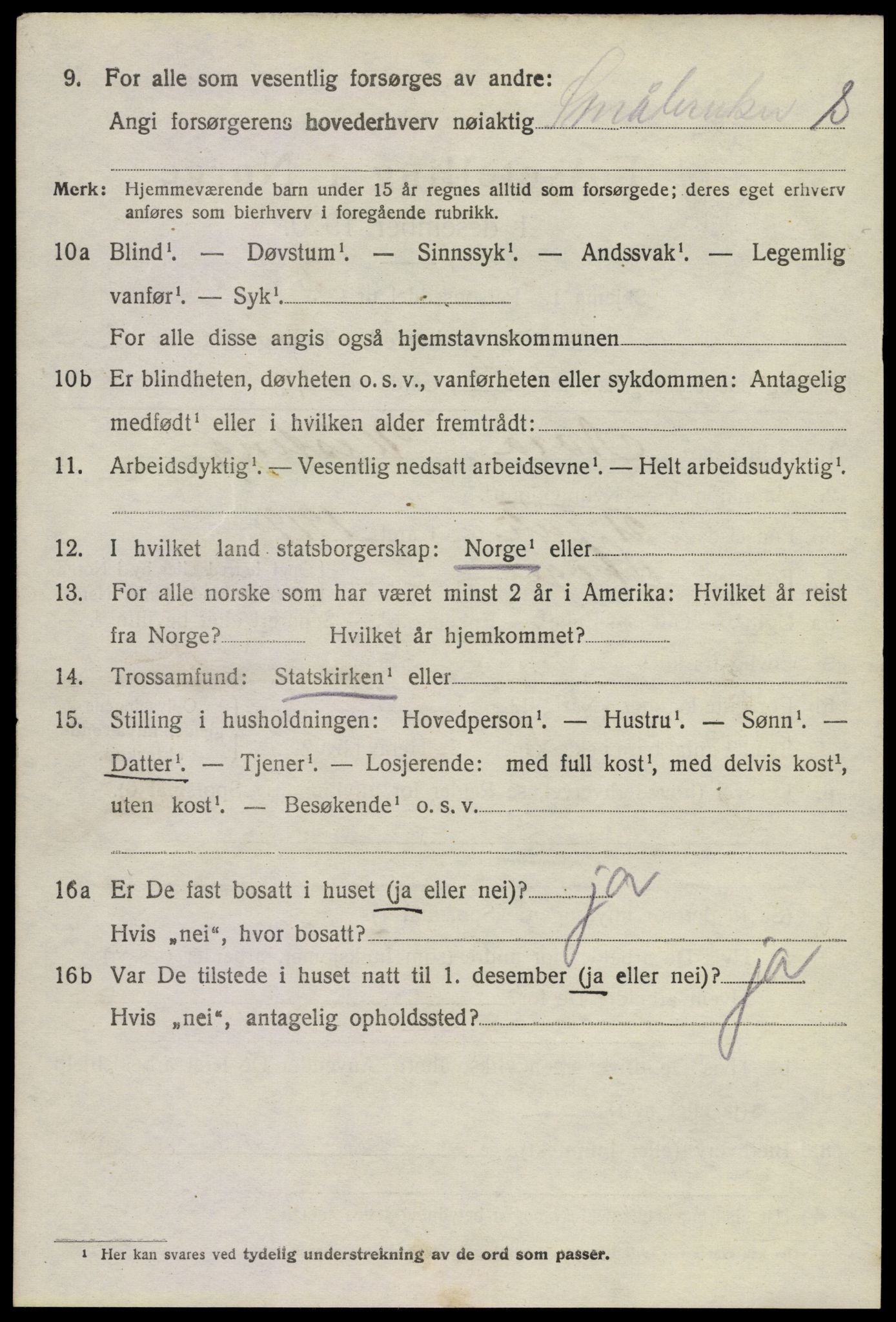 SAKO, 1920 census for Skoger, 1920, p. 7318