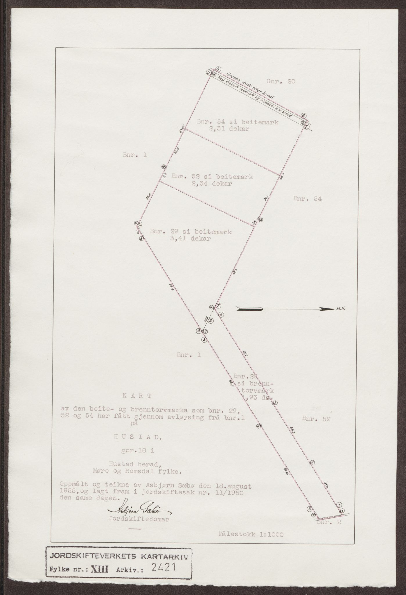 Jordskifteverkets kartarkiv, AV/RA-S-3929/T, 1859-1988, p. 3018