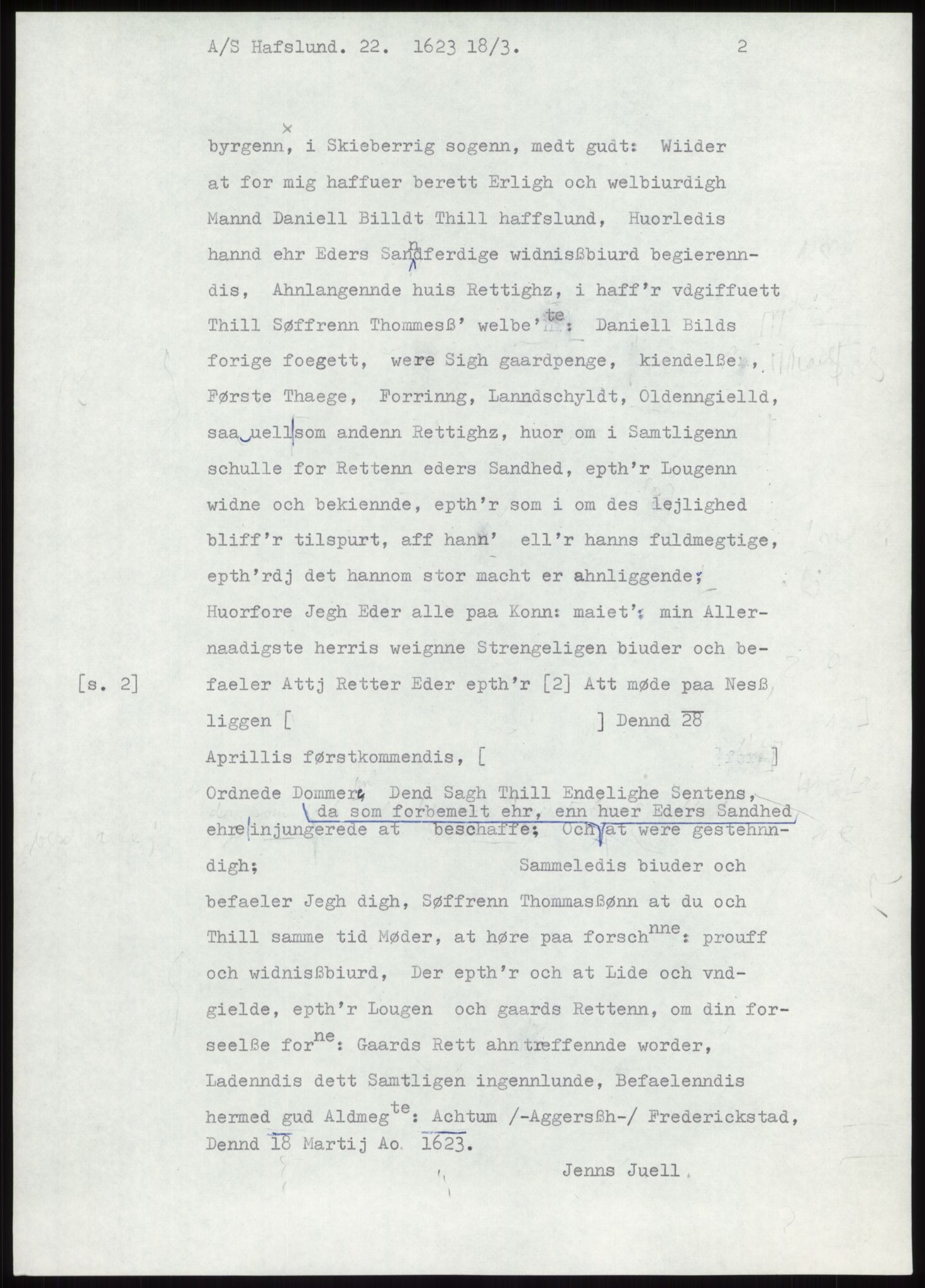 Samlinger til kildeutgivelse, Diplomavskriftsamlingen, AV/RA-EA-4053/H/Ha, p. 216