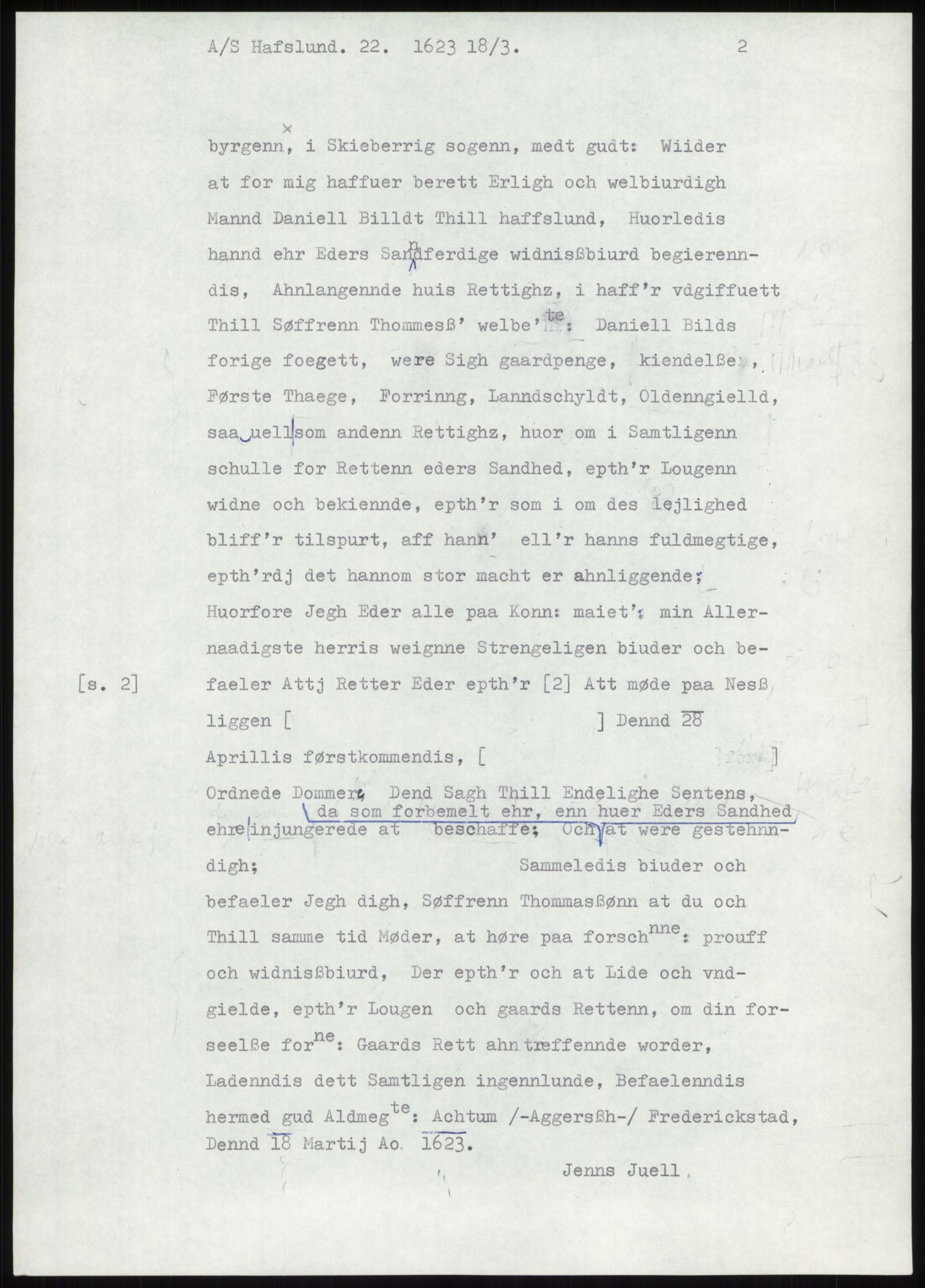 Samlinger til kildeutgivelse, Diplomavskriftsamlingen, RA/EA-4053/H/Ha, p. 216