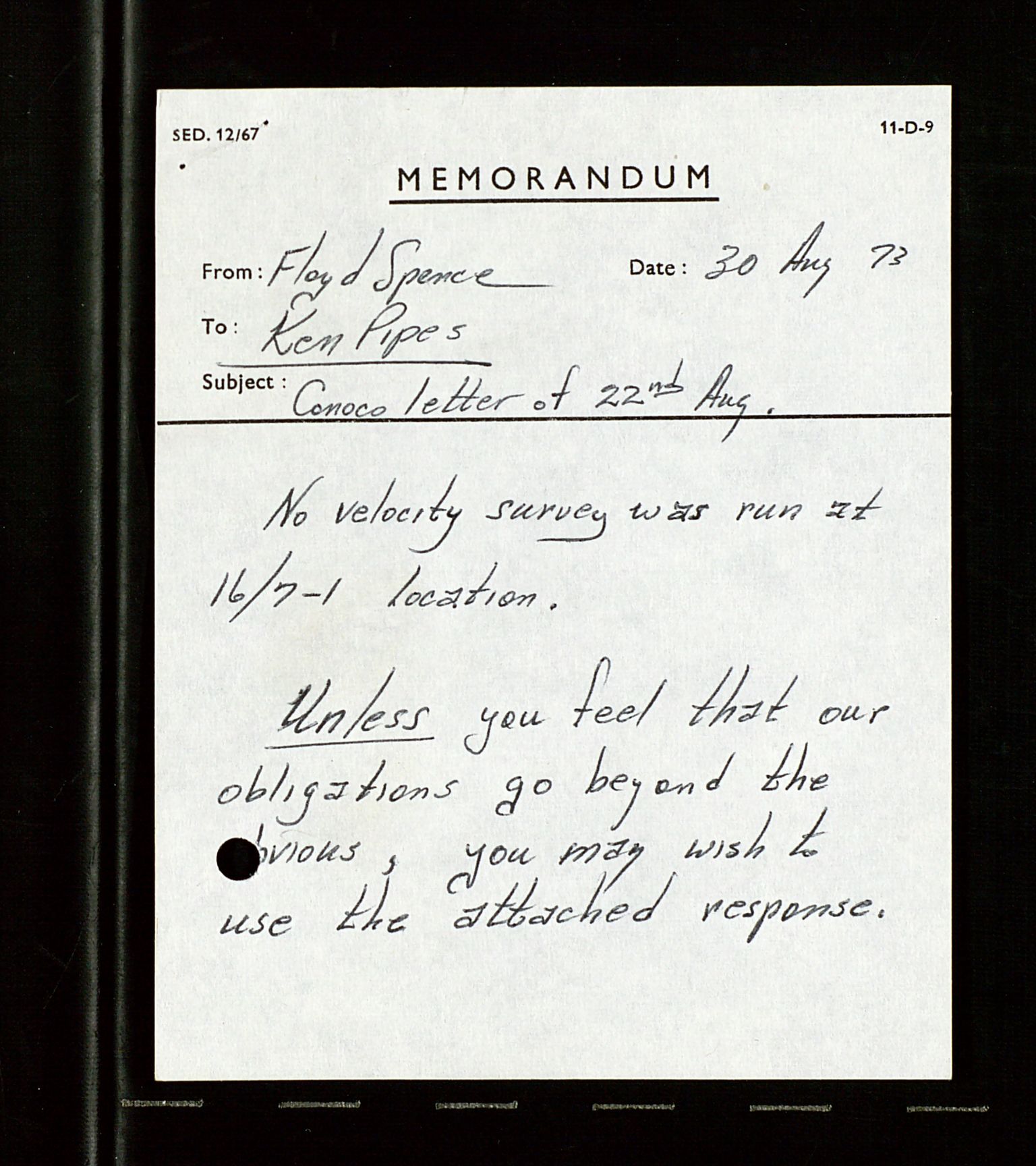 Pa 1512 - Esso Exploration and Production Norway Inc., SAST/A-101917/E/Ea/L0021: Sak og korrespondanse, 1965-1974, p. 455