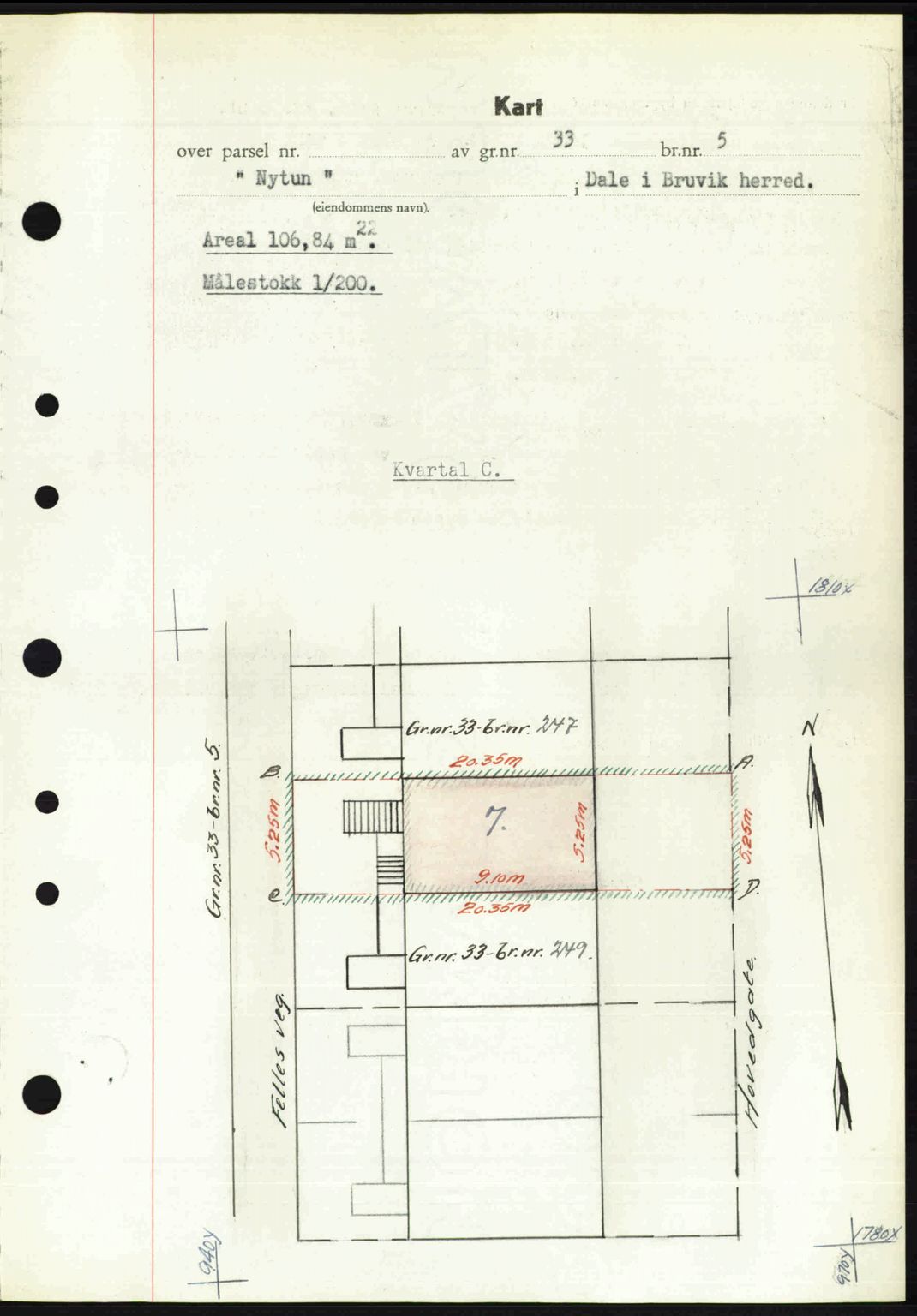 Nordhordland sorenskrivar, AV/SAB-A-2901/1/G/Gb/Gbf/L0032: Mortgage book no. A32, 1947-1947, Diary no: : 2900/1947