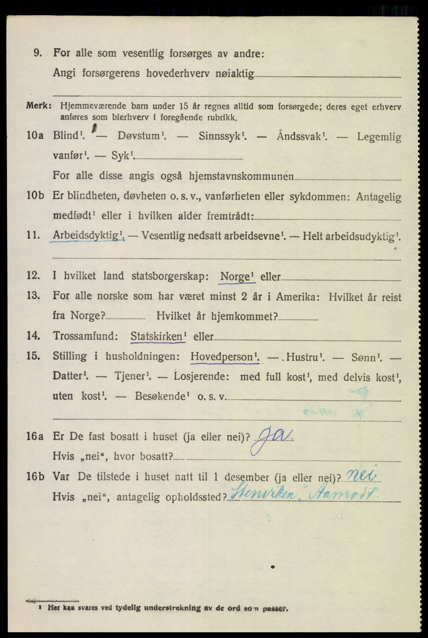 SAH, 1920 census for Romedal, 1920, p. 6948