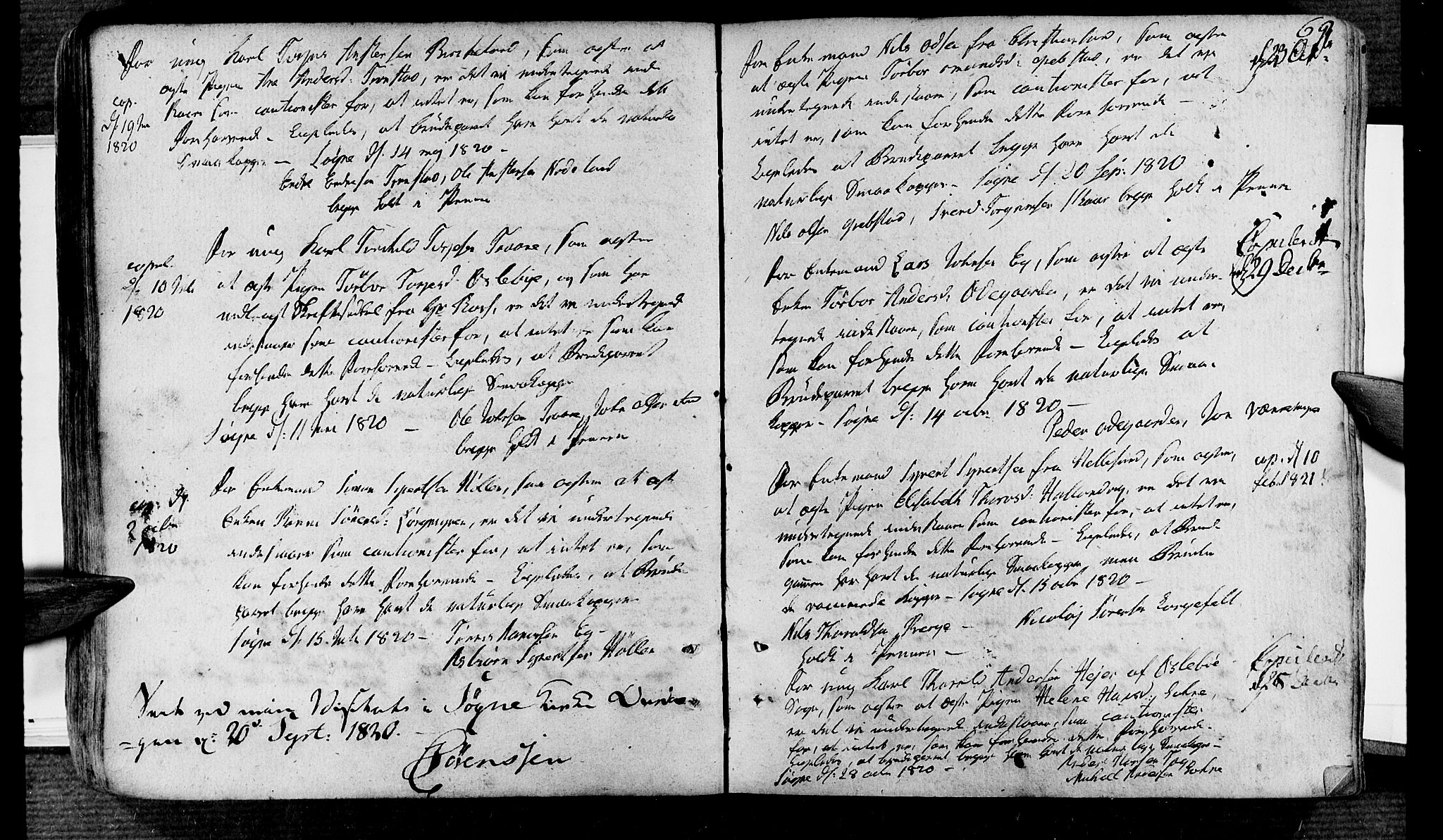 Søgne sokneprestkontor, SAK/1111-0037/F/Fa/Fab/L0007: Parish register (official) no. A 7, 1791-1851, p. 69