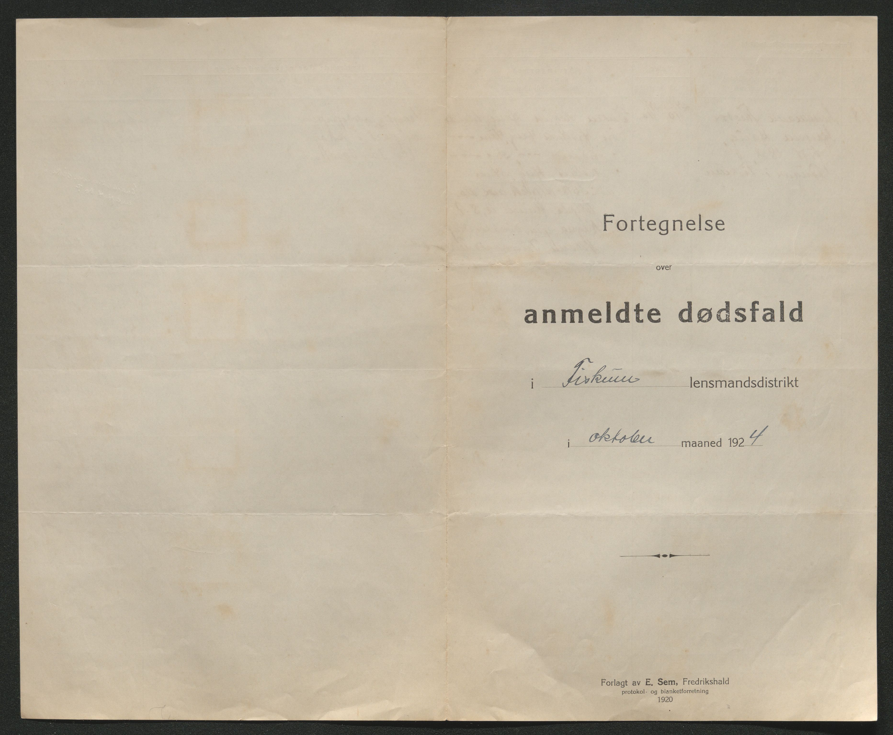 Eiker, Modum og Sigdal sorenskriveri, AV/SAKO-A-123/H/Ha/Hab/L0042: Dødsfallsmeldinger, 1924, p. 464