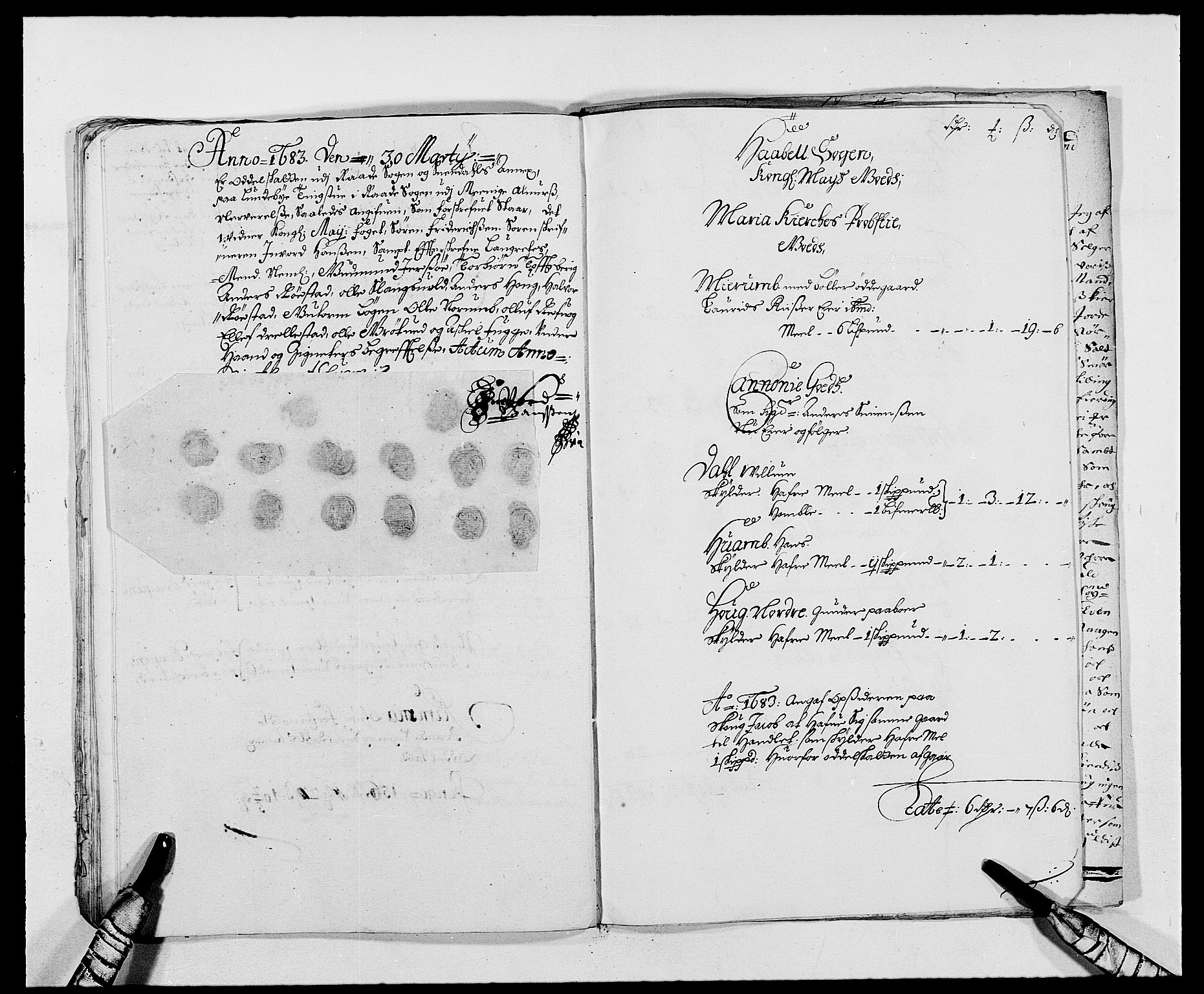 Rentekammeret inntil 1814, Reviderte regnskaper, Fogderegnskap, AV/RA-EA-4092/R02/L0103: Fogderegnskap Moss og Verne kloster, 1682-1684, p. 404