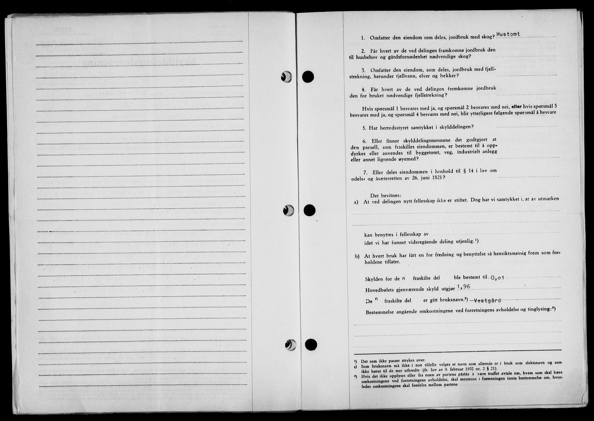 Lofoten sorenskriveri, SAT/A-0017/1/2/2C/L0022a: Mortgage book no. 22a, 1949-1950, Diary no: : 2522/1949