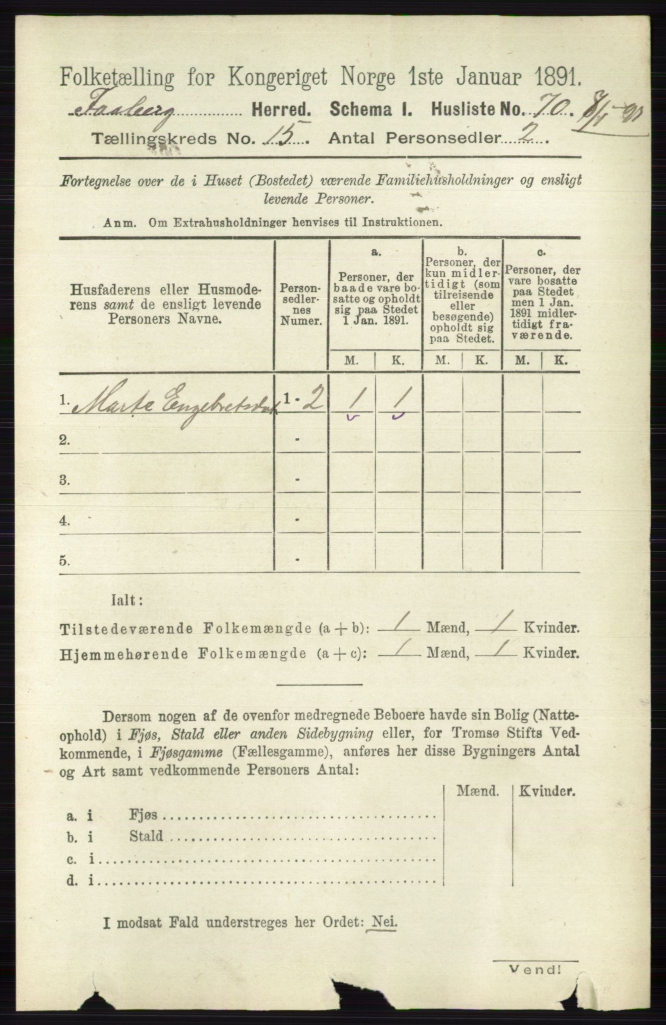 RA, 1891 census for 0524 Fåberg, 1891, p. 5904