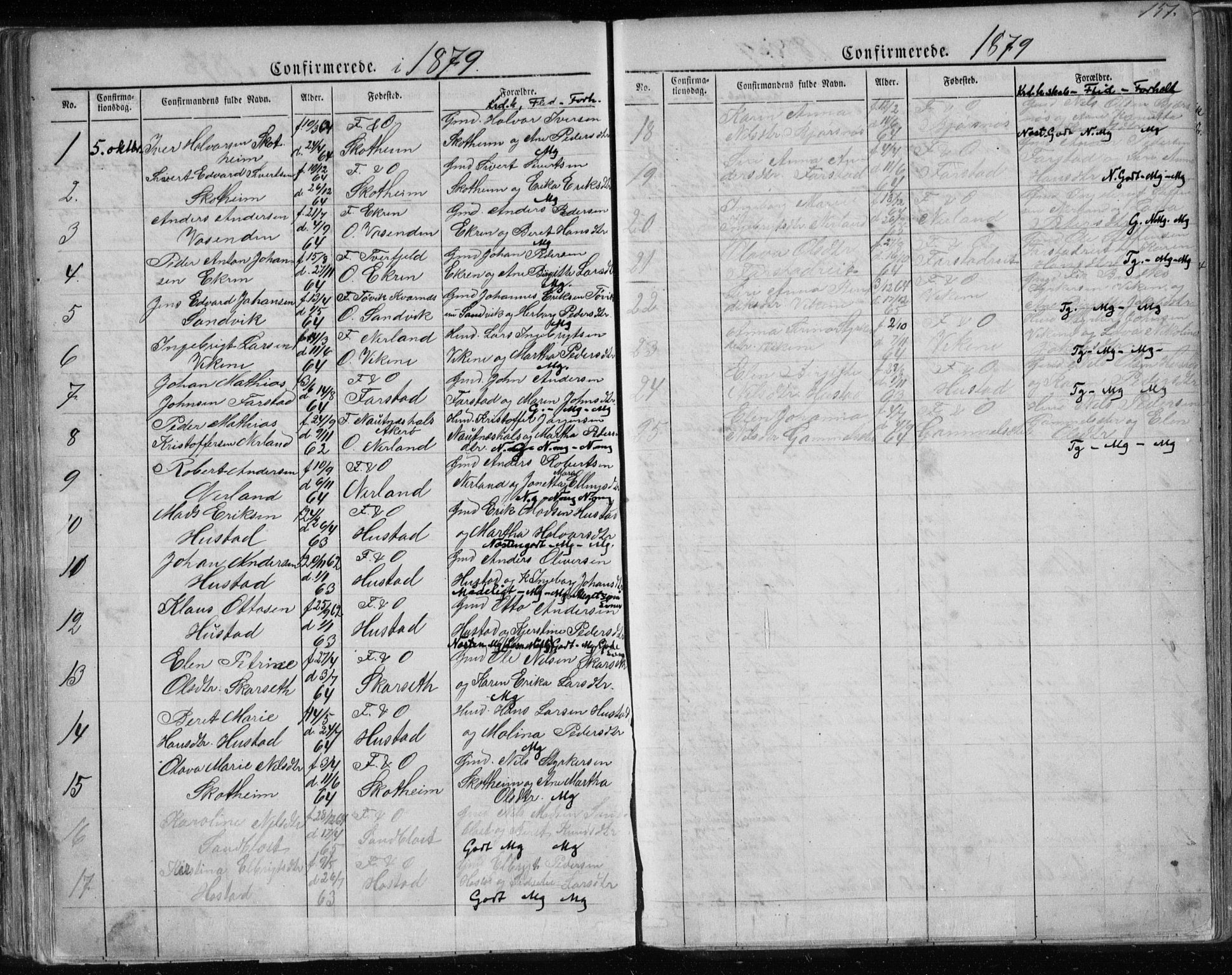 Ministerialprotokoller, klokkerbøker og fødselsregistre - Møre og Romsdal, AV/SAT-A-1454/567/L0782: Parish register (copy) no. 567C02, 1867-1886, p. 151