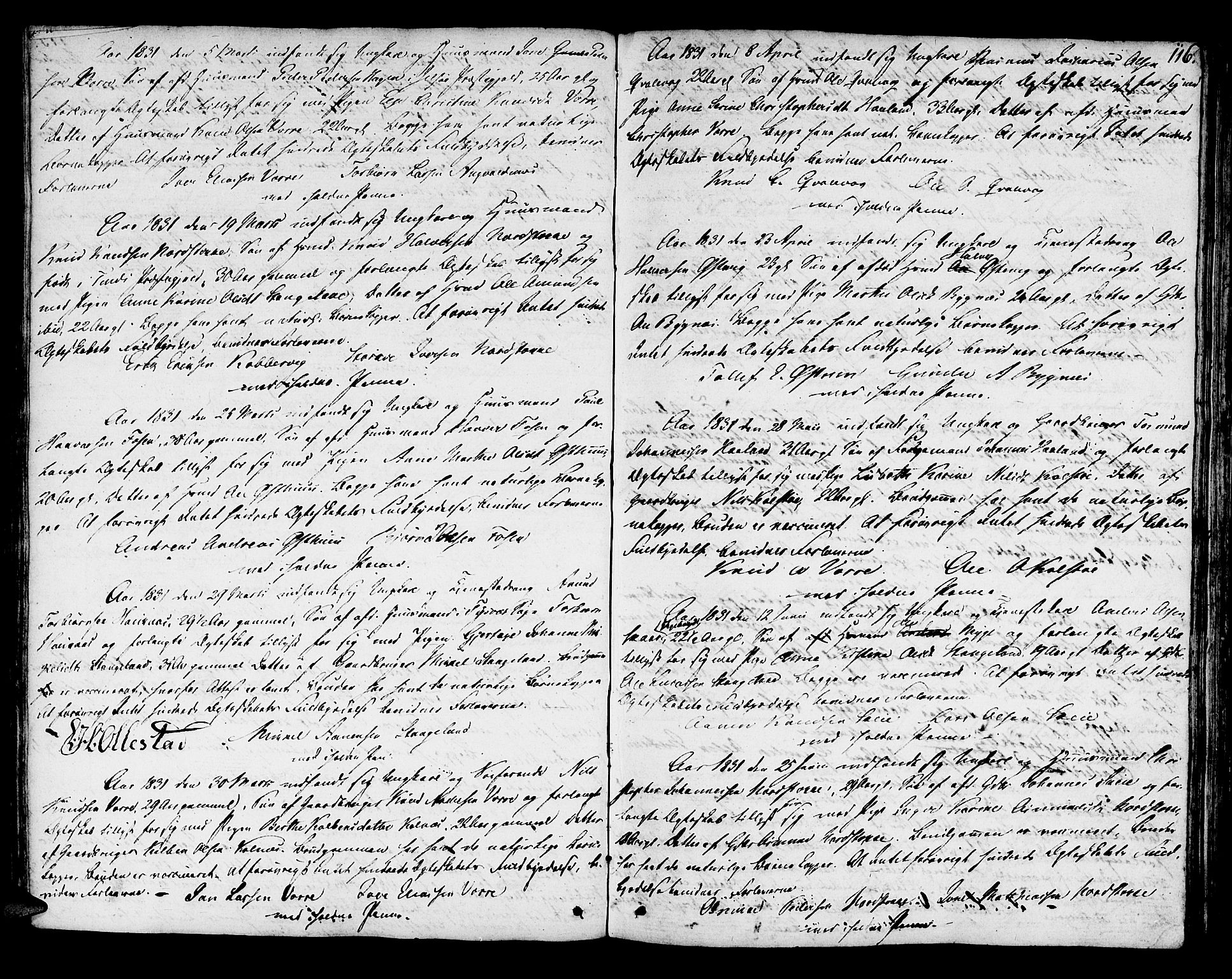Avaldsnes sokneprestkontor, SAST/A -101851/H/Ha/Haa/L0003: Parish register (official) no. A 3, 1801-1817, p. 116