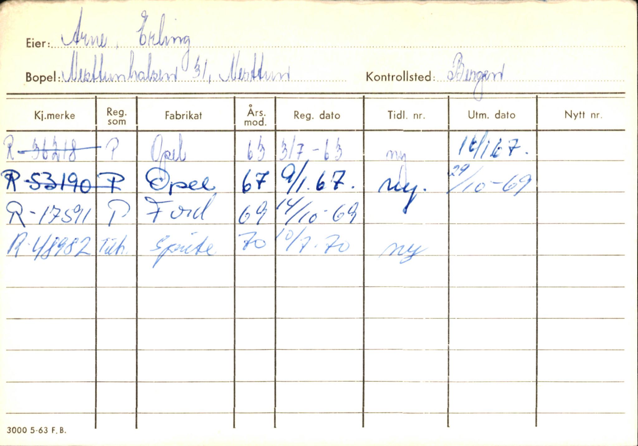 Statens vegvesen, Hordaland vegkontor, AV/SAB-A-5201/2/Ha/L0002: R-eierkort A, 1920-1971, p. 757